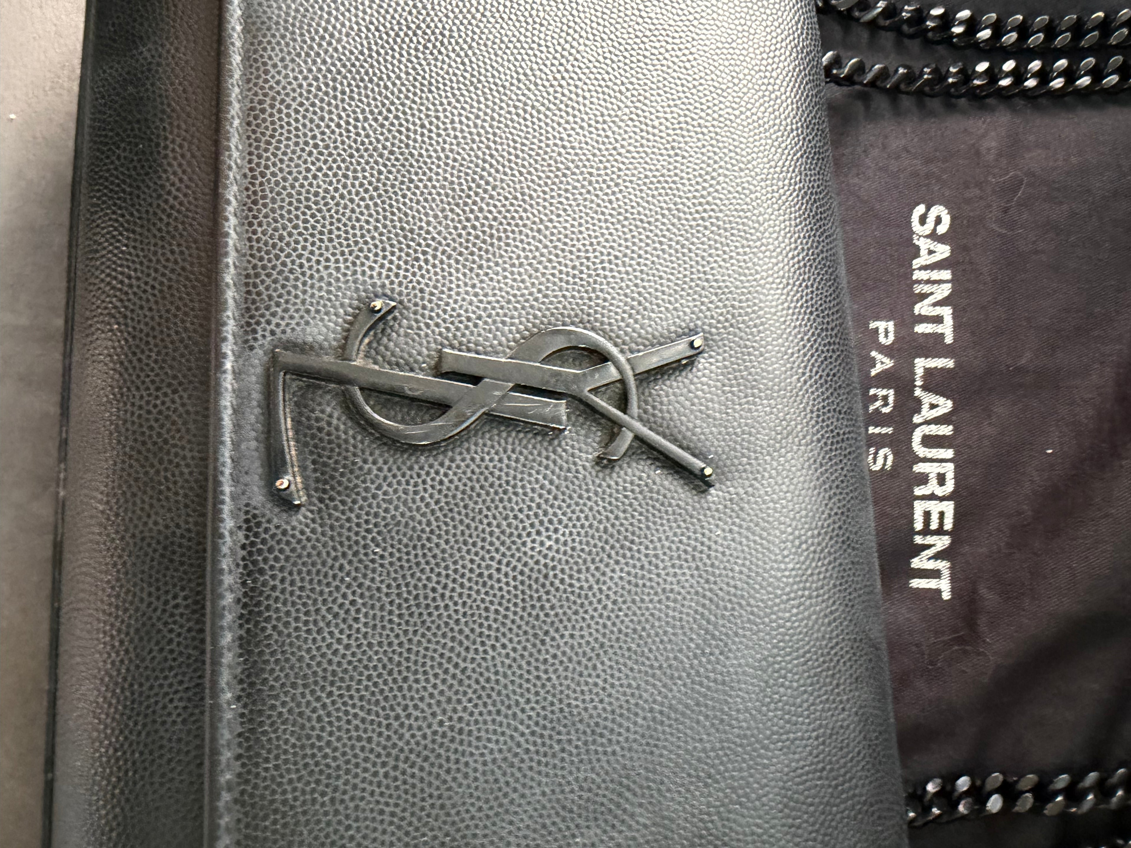Yves Saint Laurent So Black Leather Chain Crossbody Bag