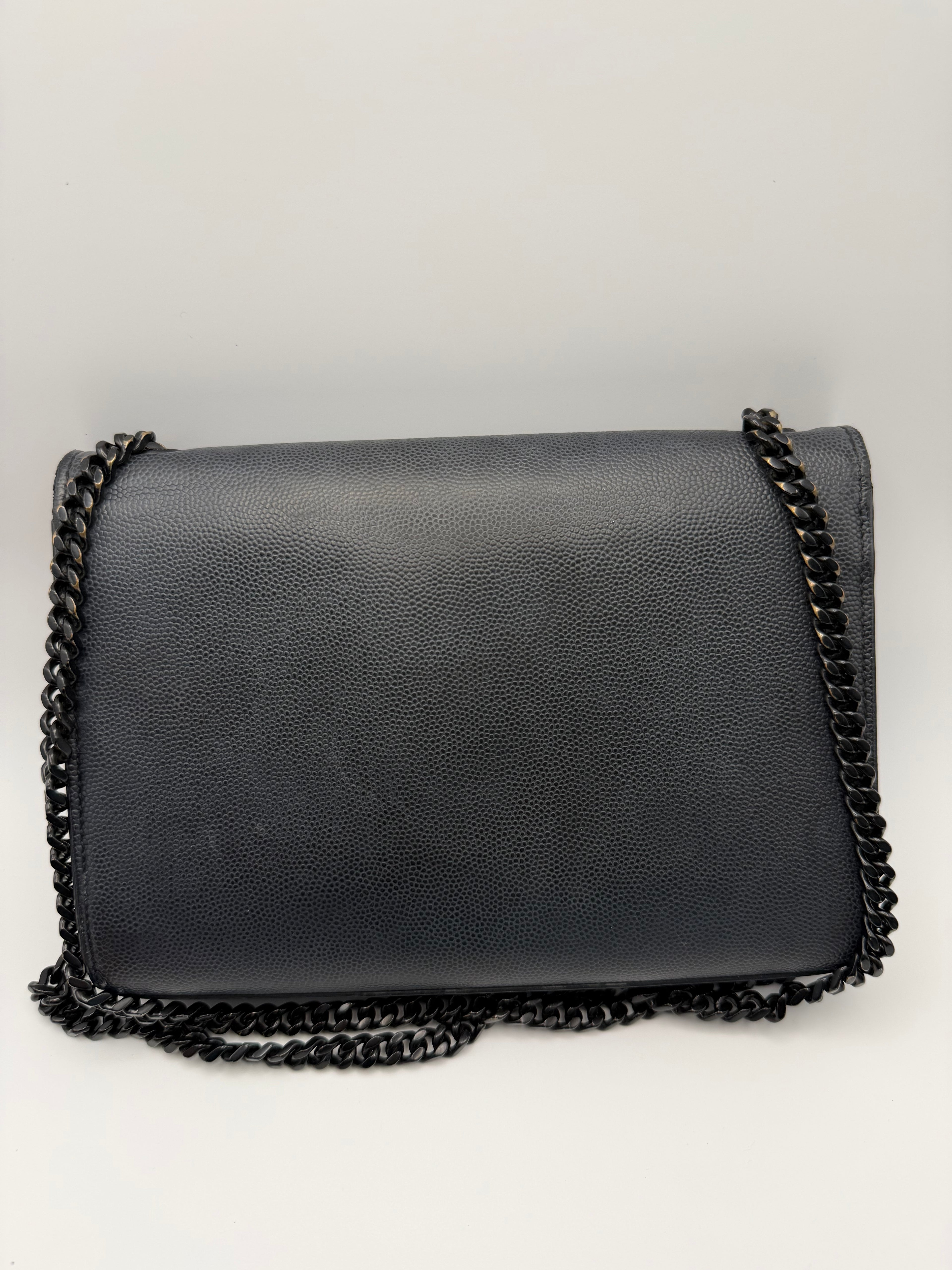 Yves Saint Laurent So Black Leather Chain Crossbody Bag