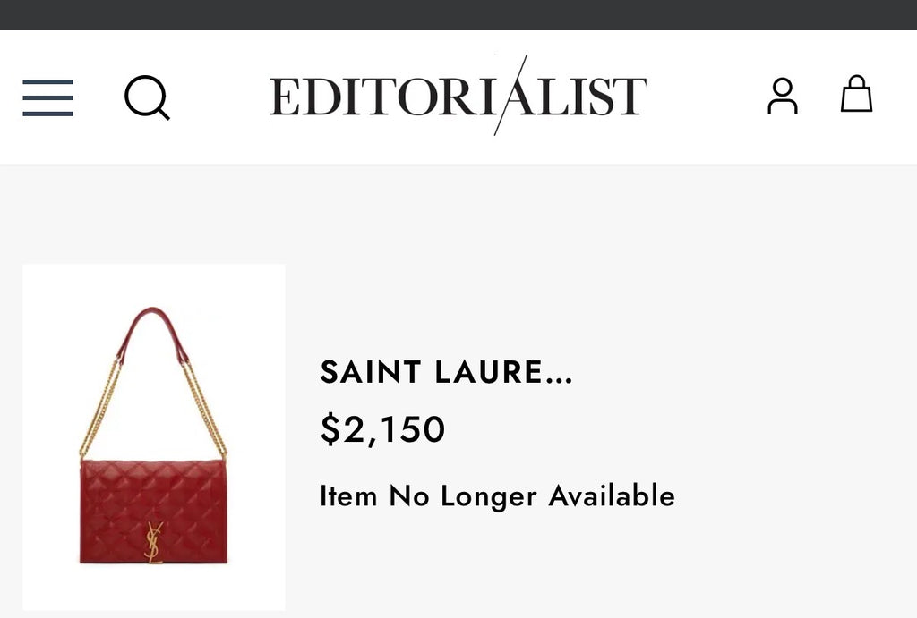 Yves Saint Laurent Becky Red Small Crossbody