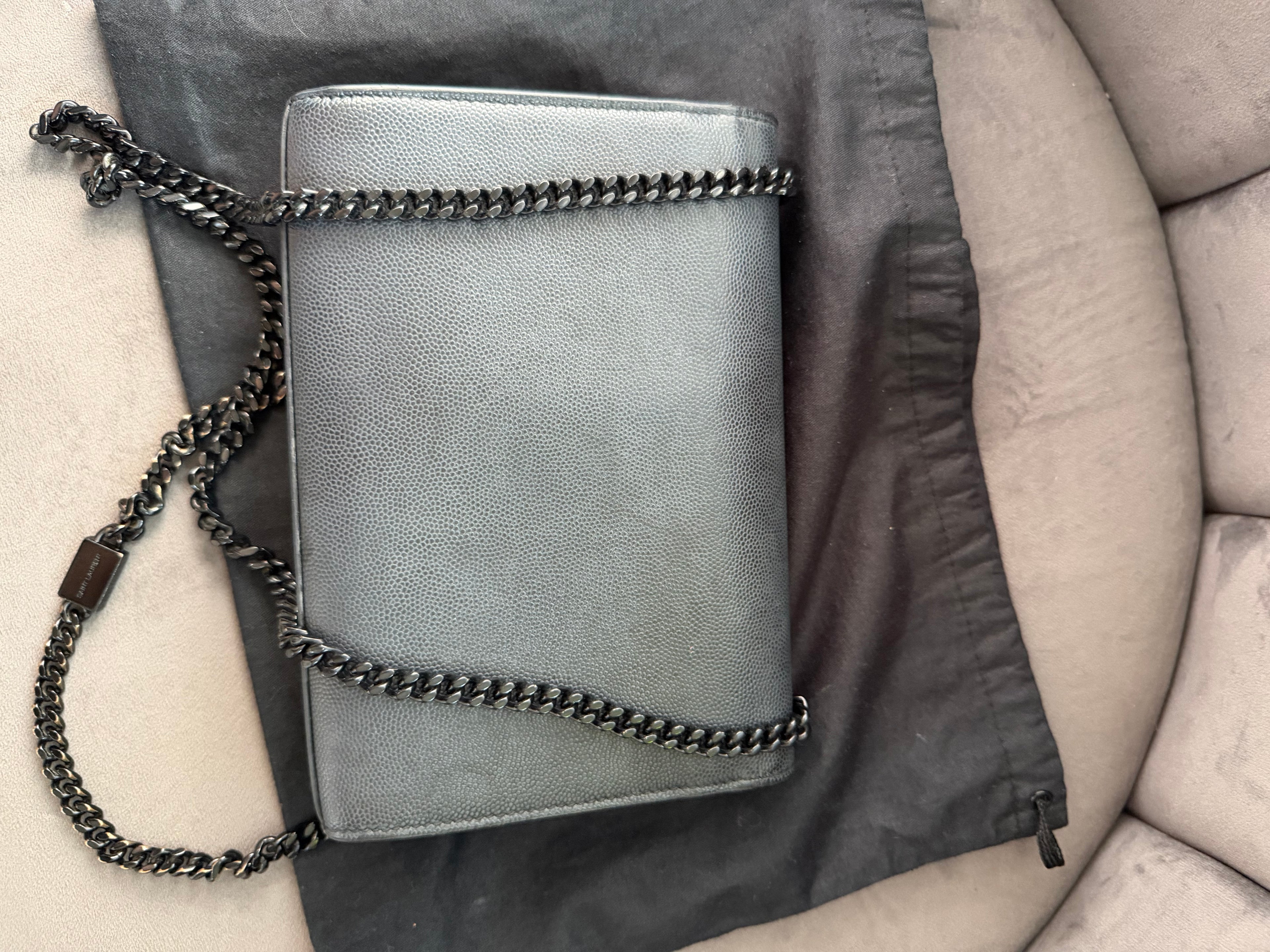 Yves Saint Laurent So Black Leather Chain Crossbody Bag