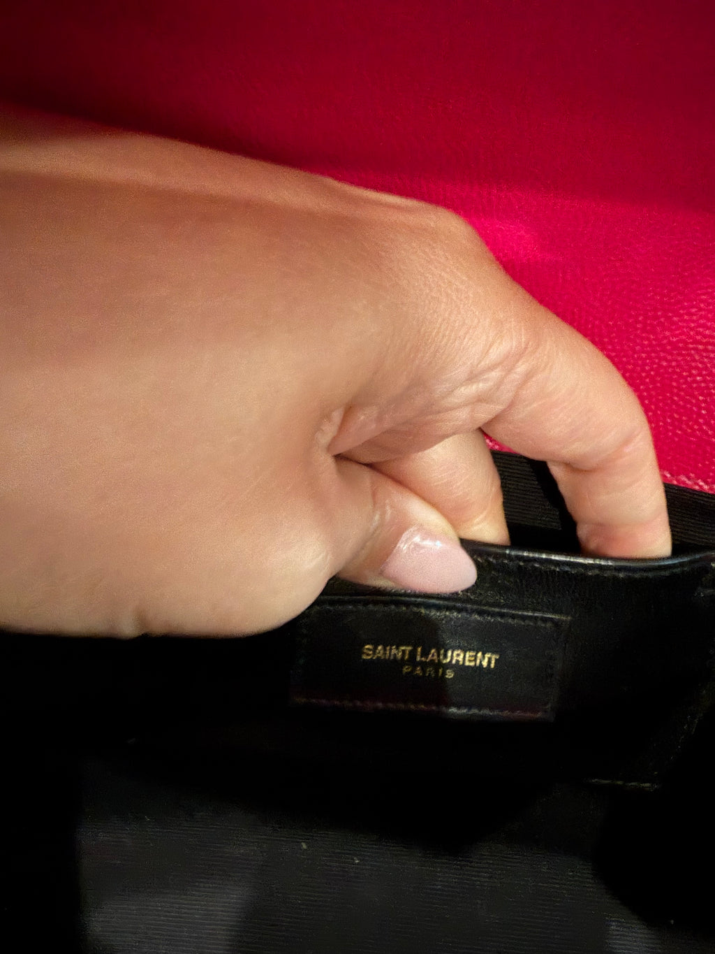 YSL Kate Medium Barbie Pink Grained Leather Crossbody