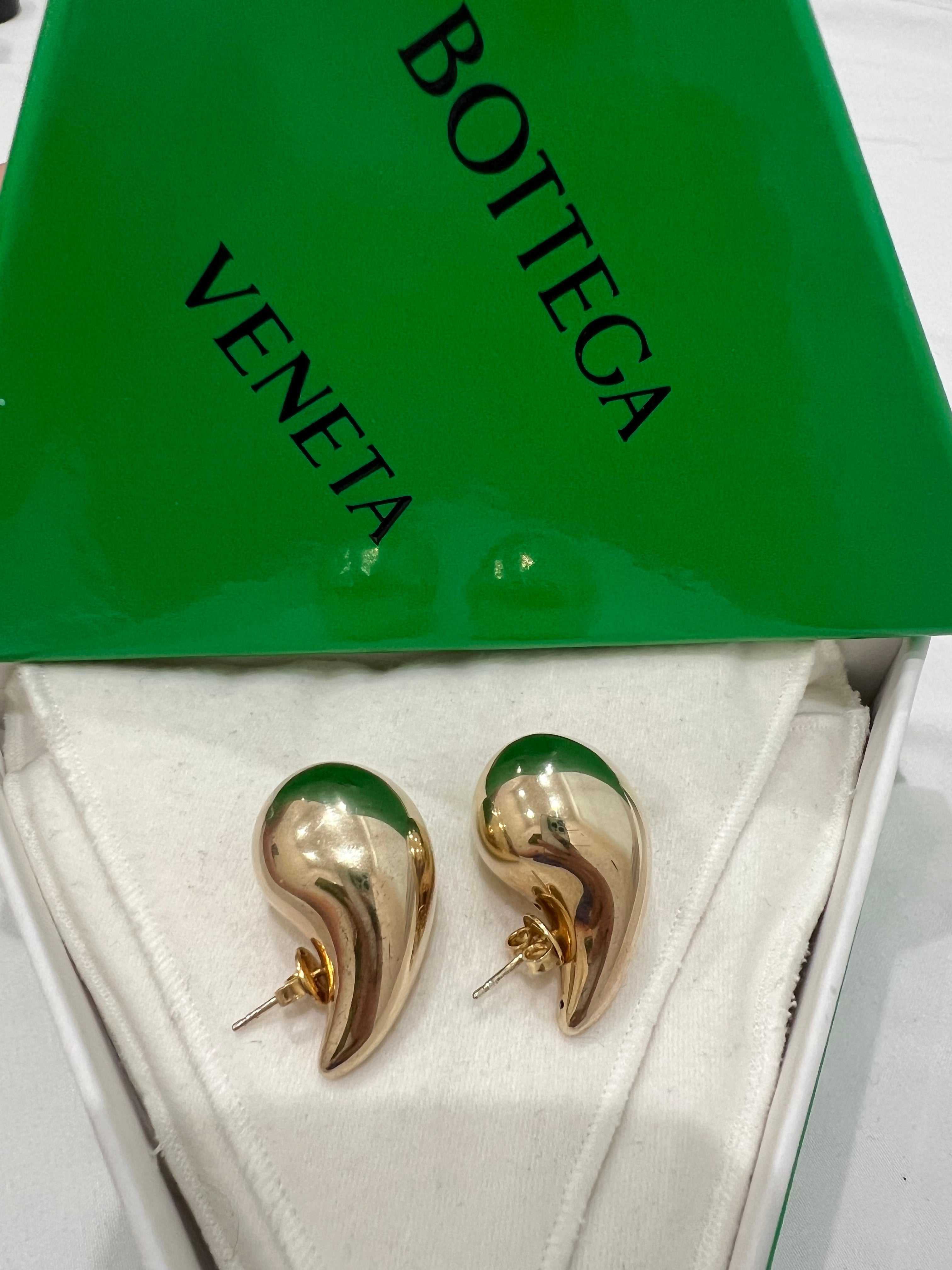 Bottega Veneta Drop Earrings - Gold