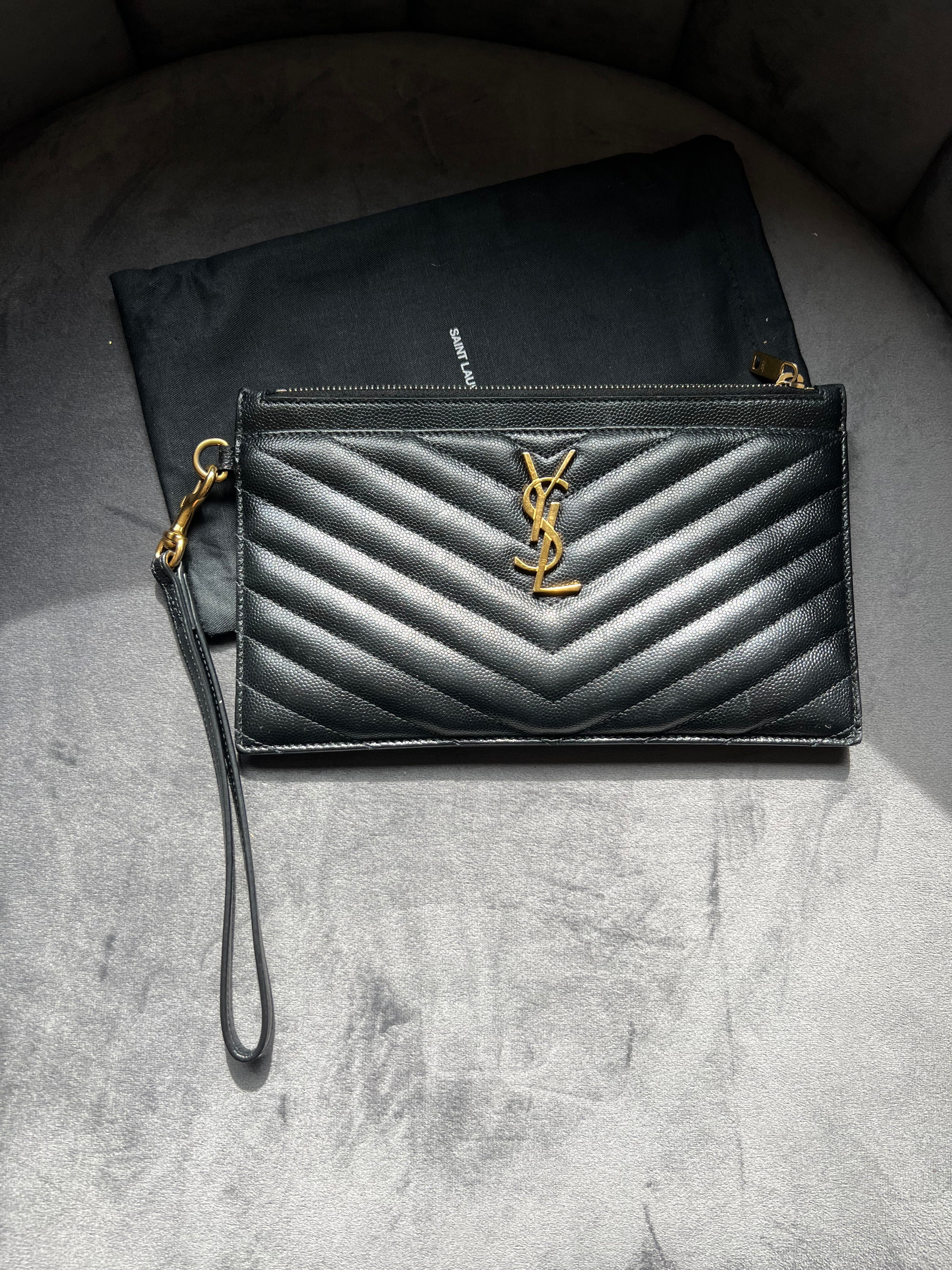 Saint Laurent Cassandre Wristlet