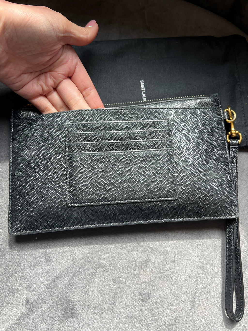 Saint Laurent Cassandre Wristlet