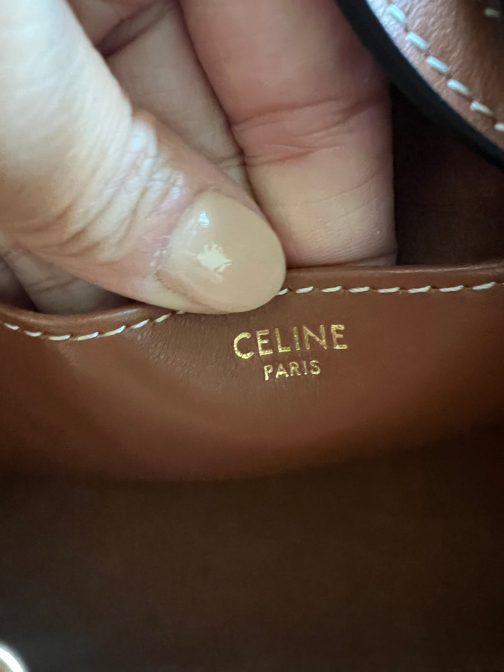 New Celine Triomphe Cabas crossbody bag