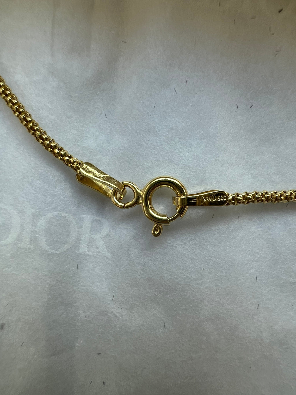 Christian Dior Pearl CD charm necklace