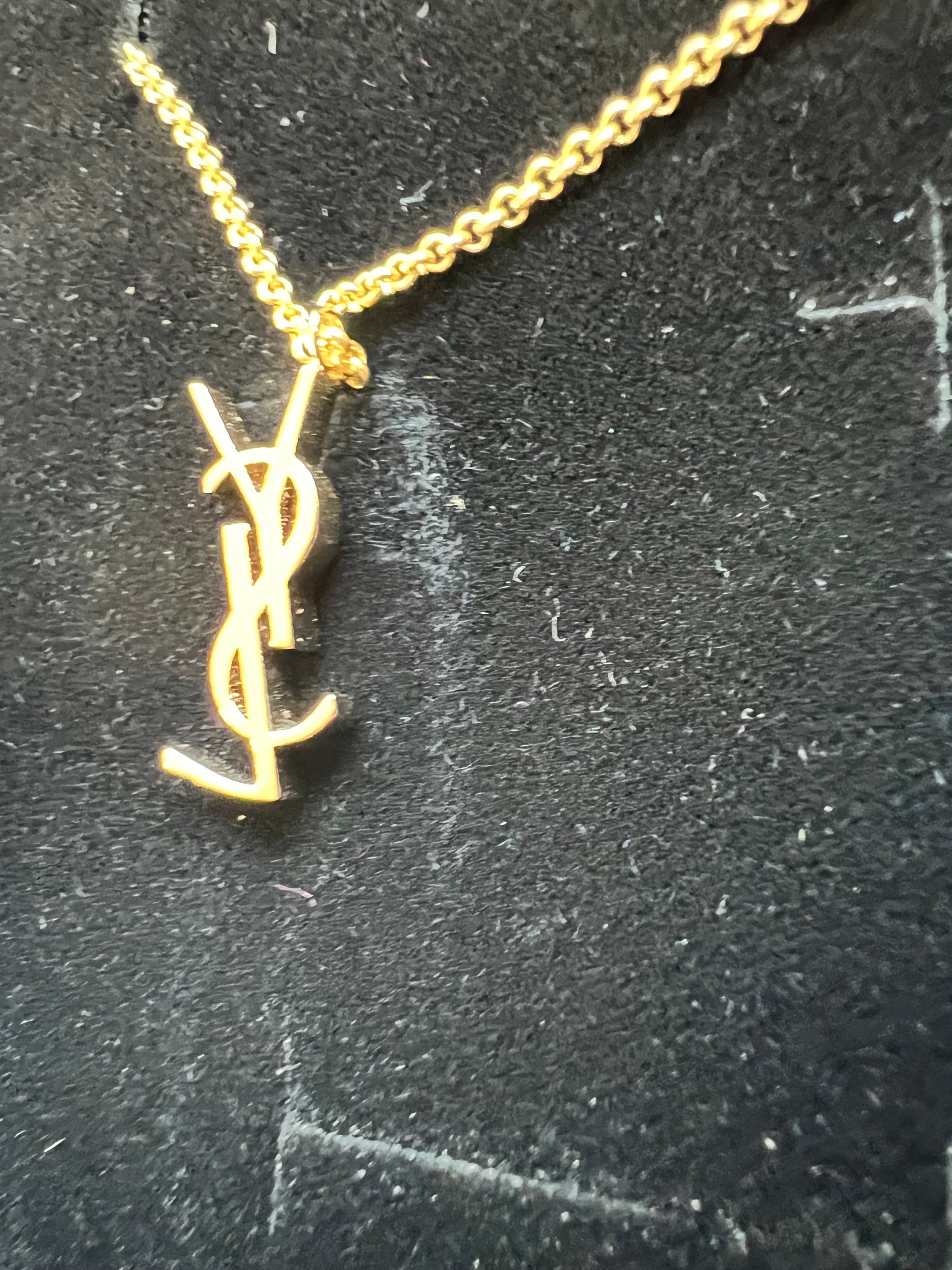 YSL charm necklace