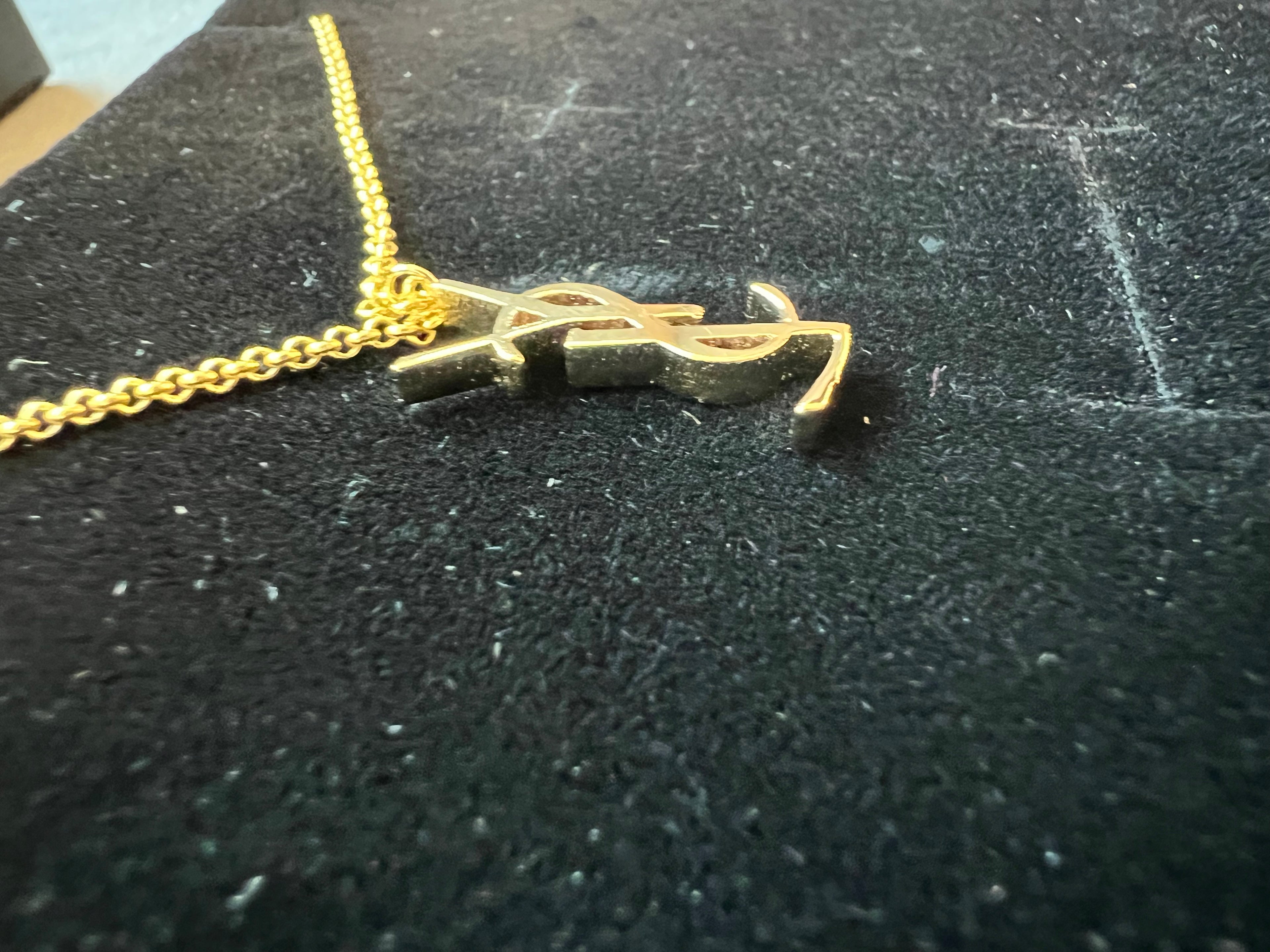YSL charm necklace