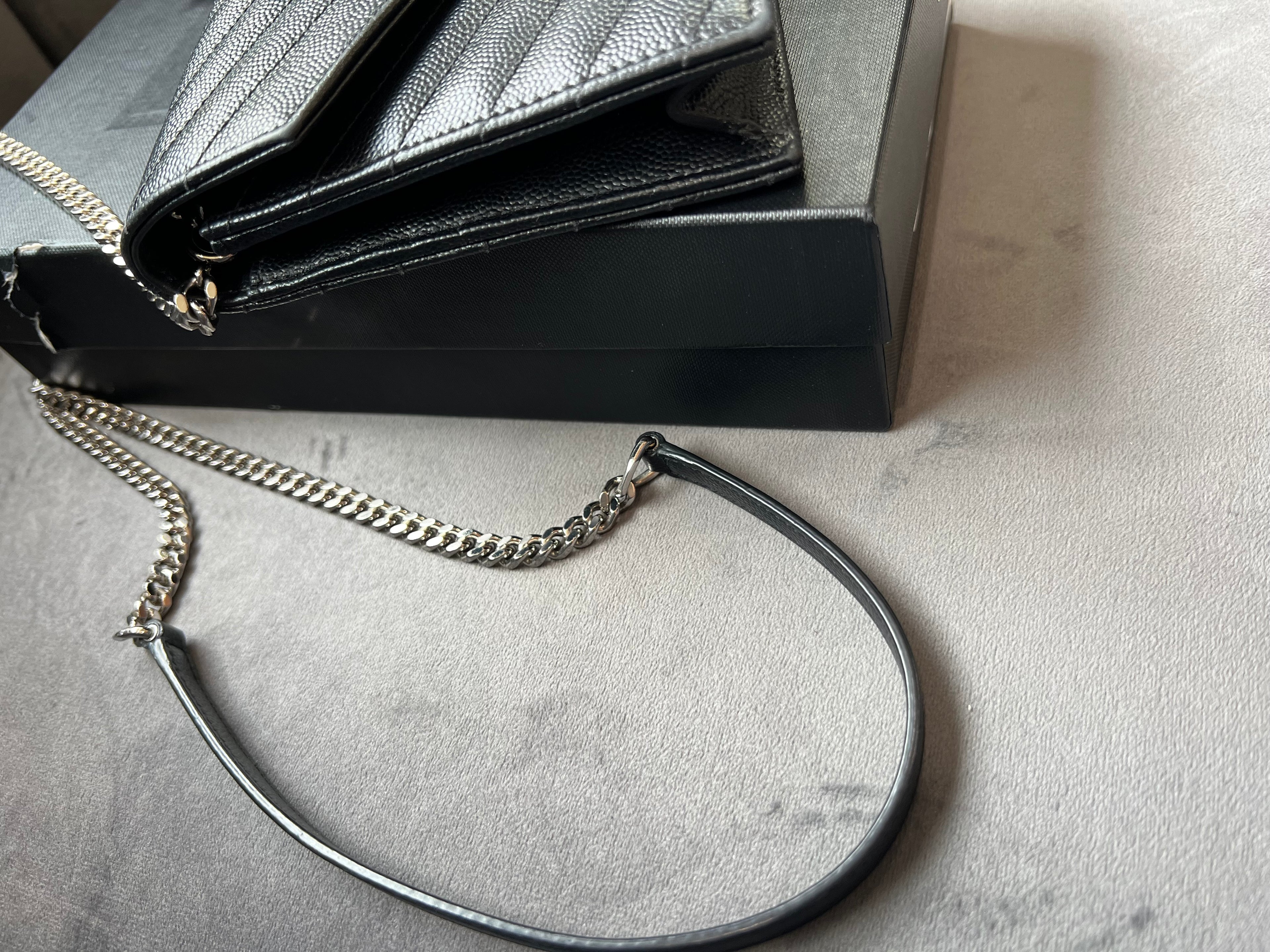 YSL cassandre envelope flap wallet on chain