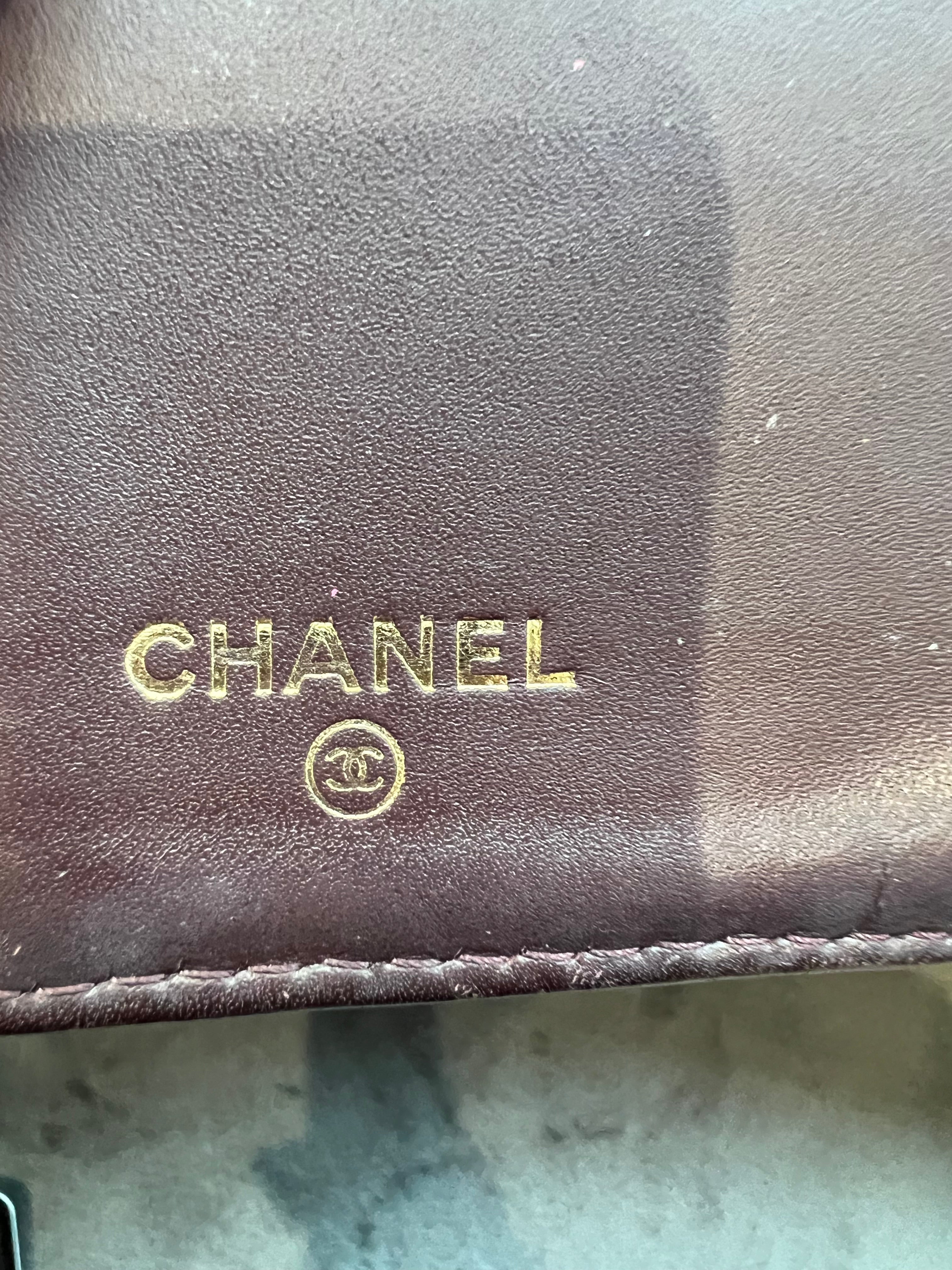 Chanel caviar timeless wallet on chain