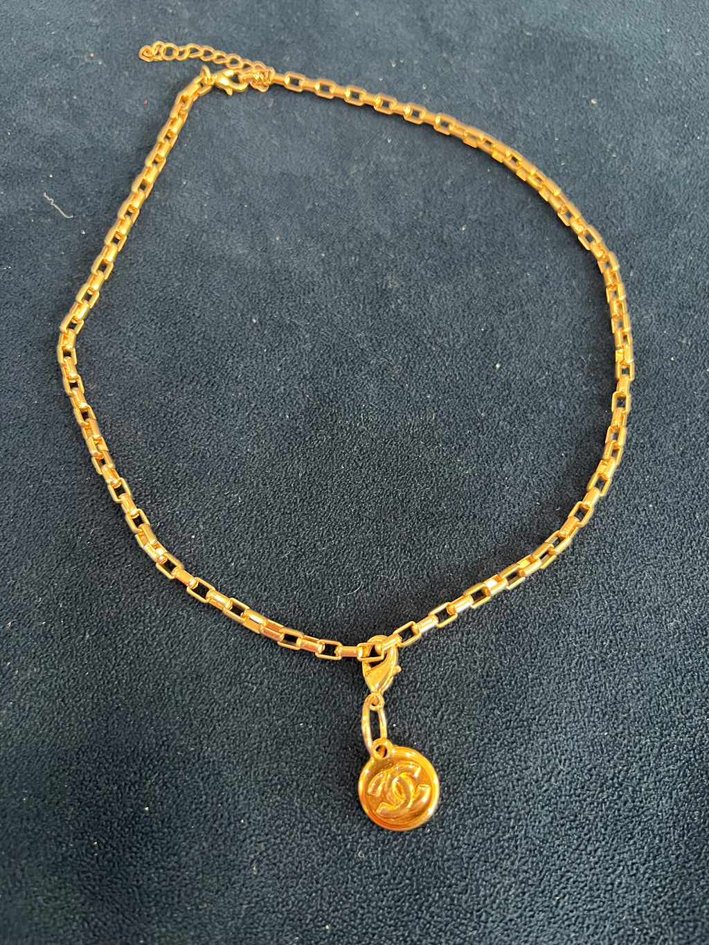 Chanel CC charm necklace - Paperclip chain