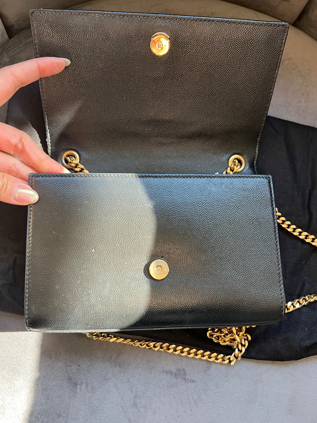 KATE SMALL IN GRAIN DE POUDRE EMBOSSED LEATHER