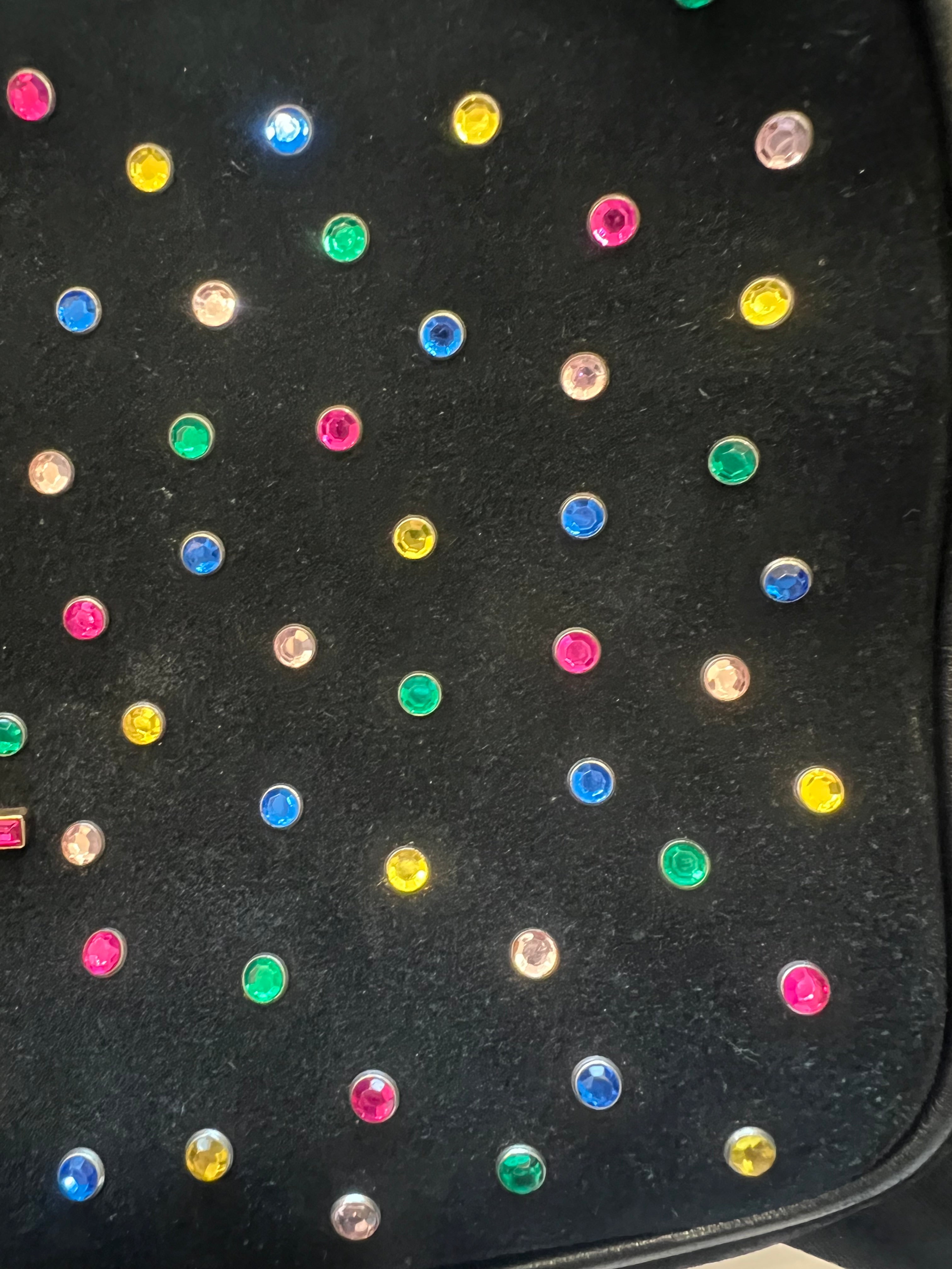 YSL Rainbow Crystal Studded Camera Bag