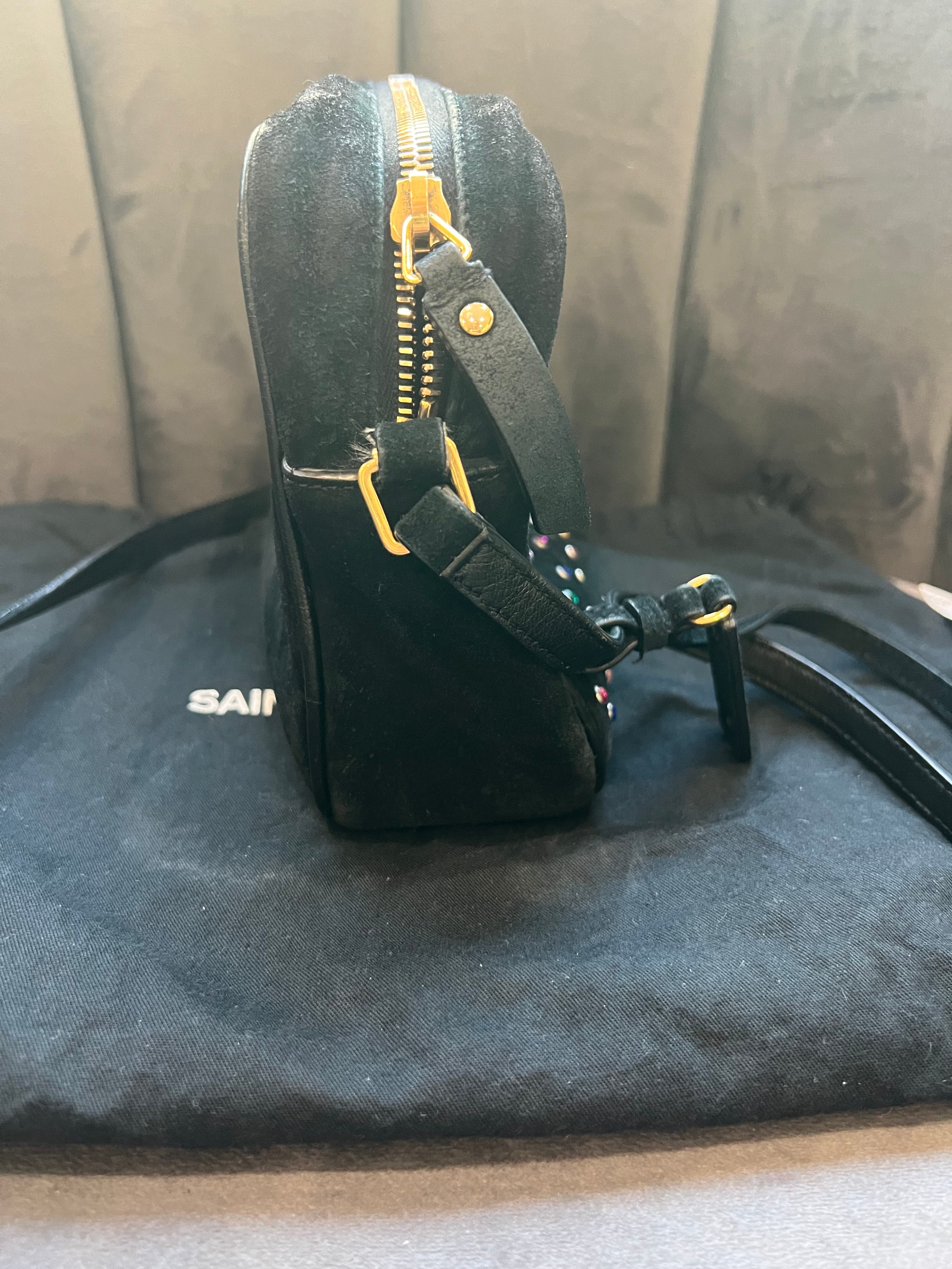 YSL Rainbow Crystal Studded Camera Bag