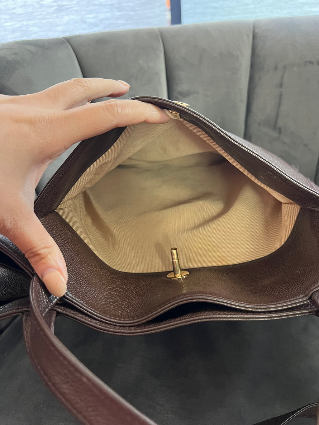 Chanel Exec Cerf Tote caviar 24k gold
