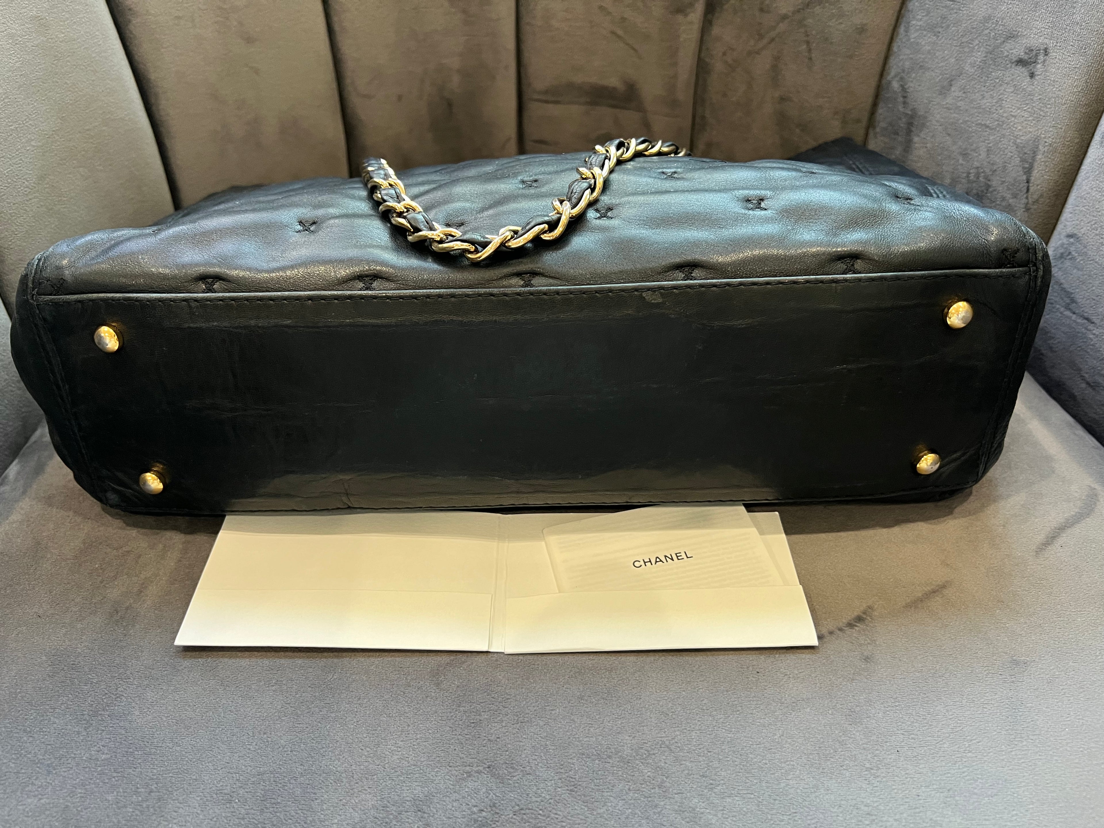 Vintage Chanel Lambskin Quilted Tote Bag