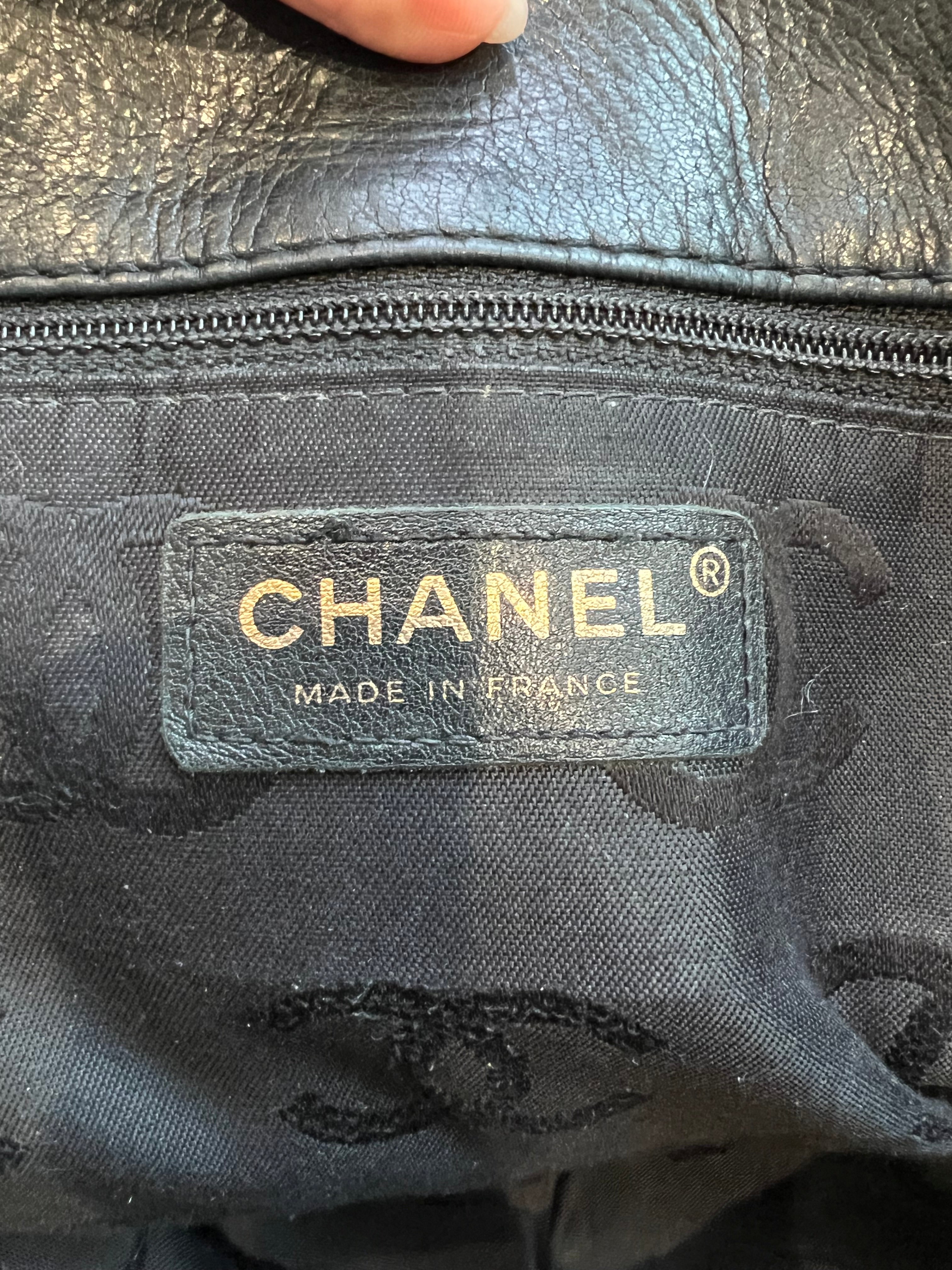 Vintage Chanel Lambskin Quilted Tote Bag