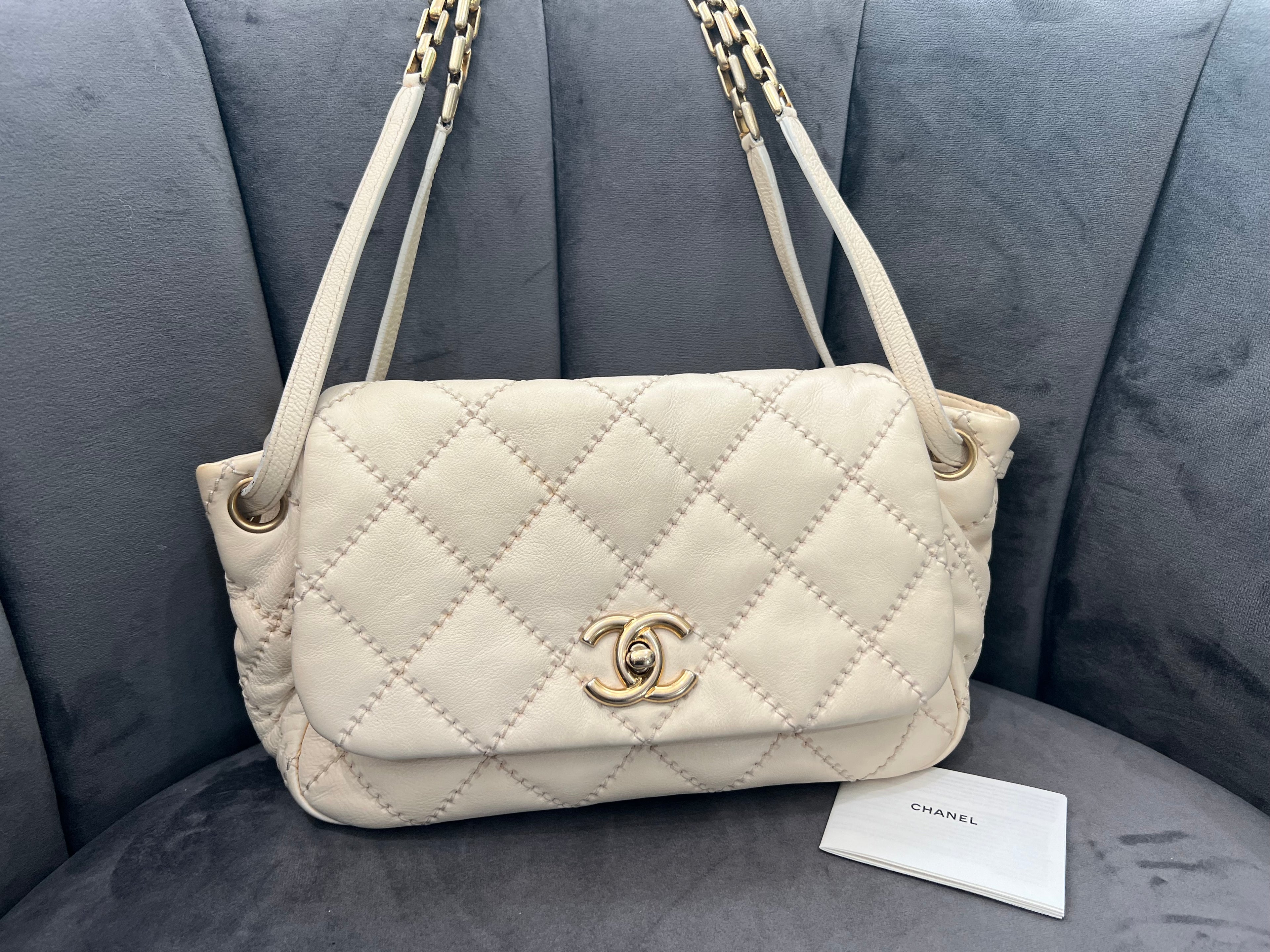 Vintage Chanel Quilted Chain Single Flap Bag