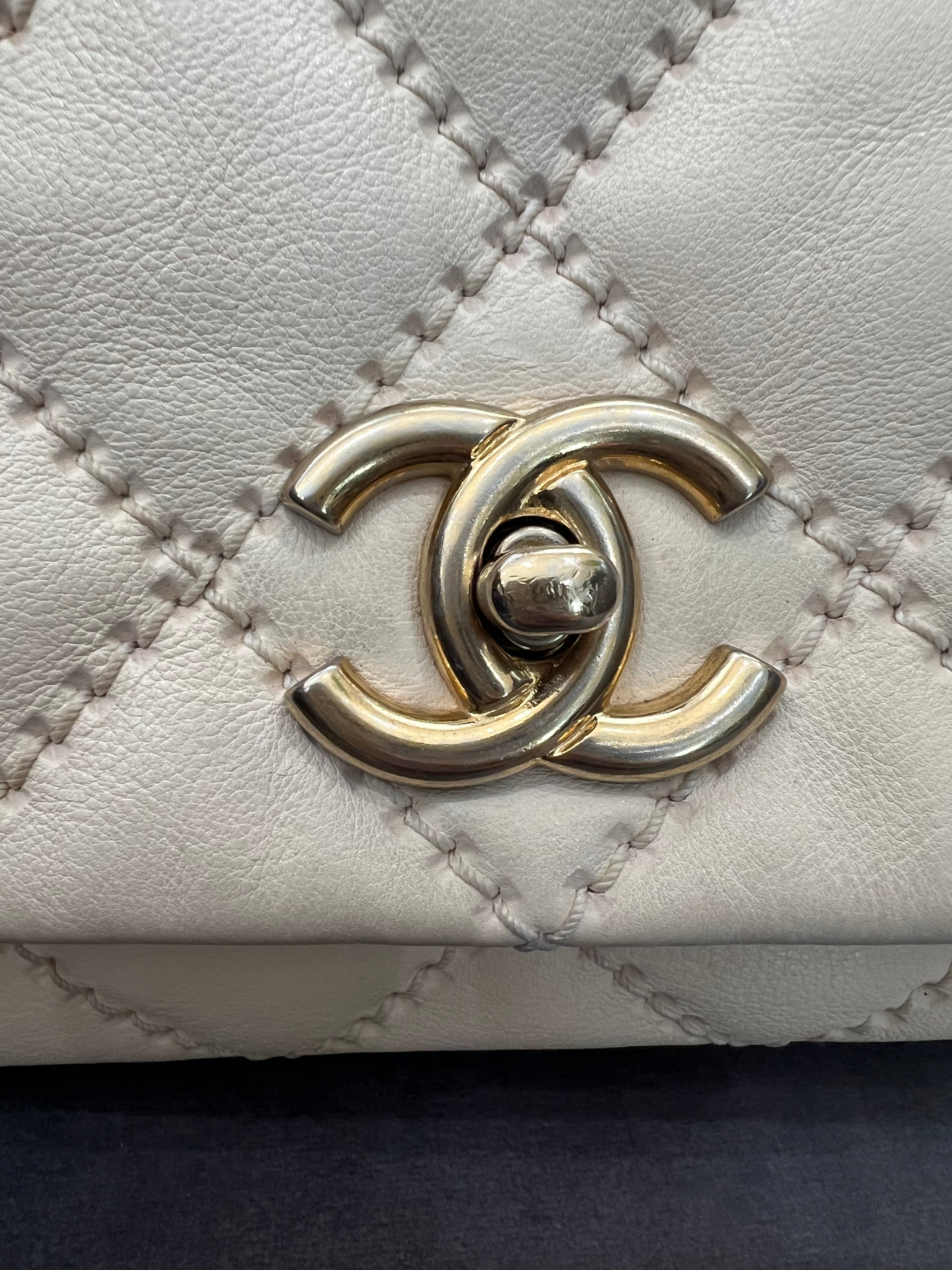 Vintage Chanel Quilted Chain Single Flap Bag