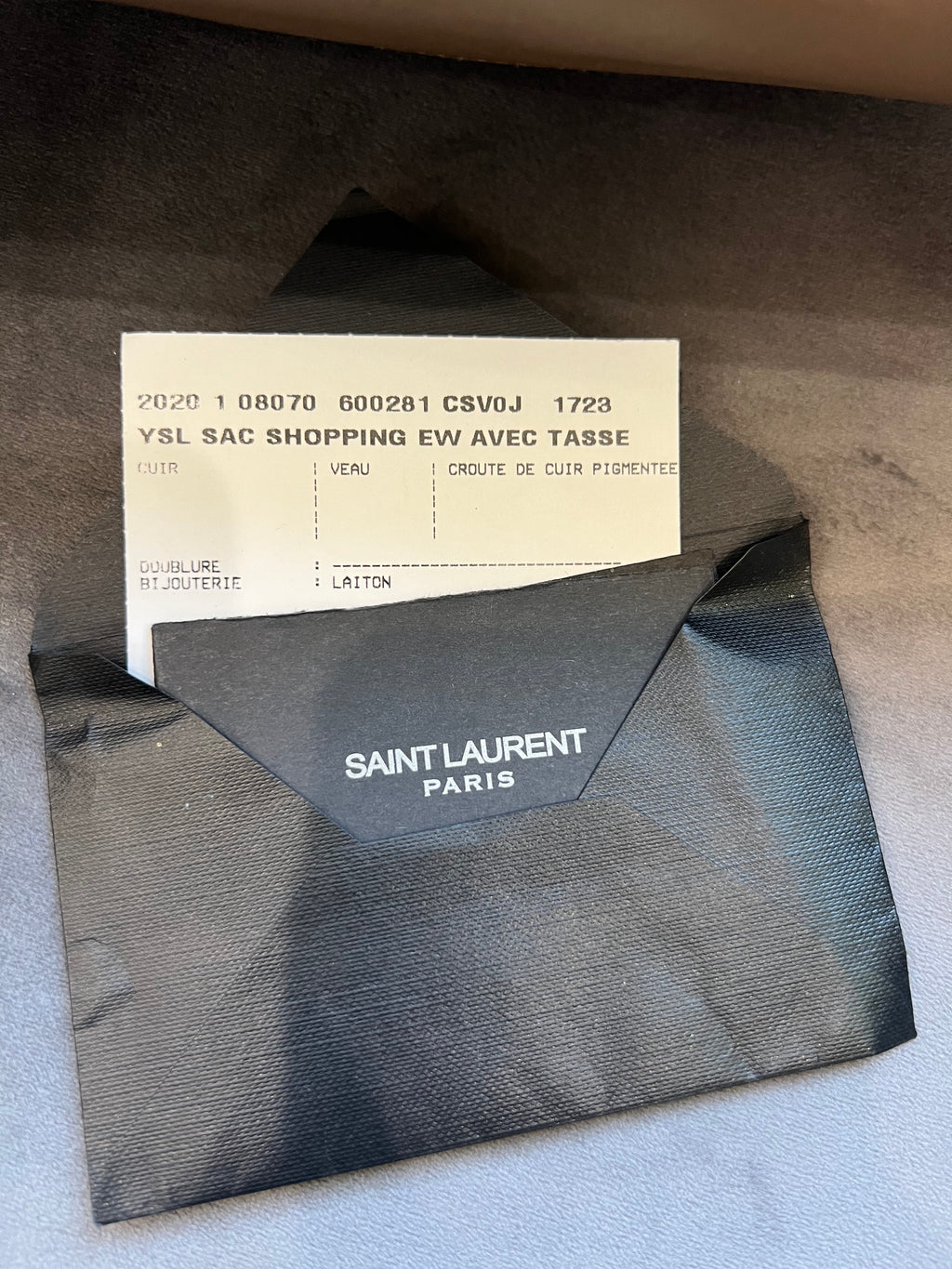 YSL large shopping tote