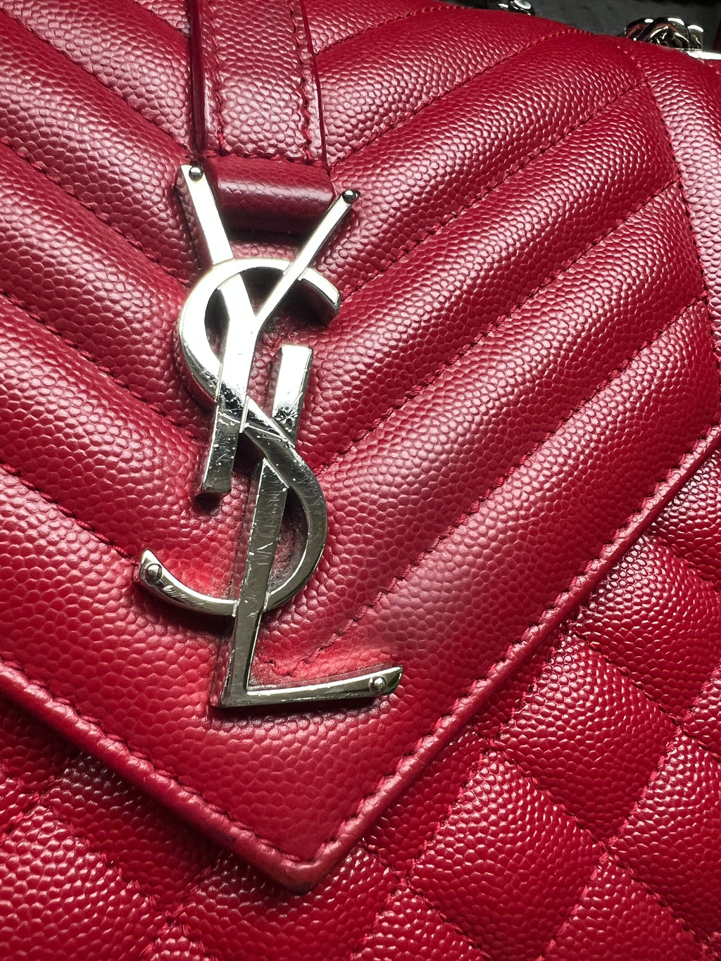 Saint Laurent TriQuilt Monogram Shoulder Bag