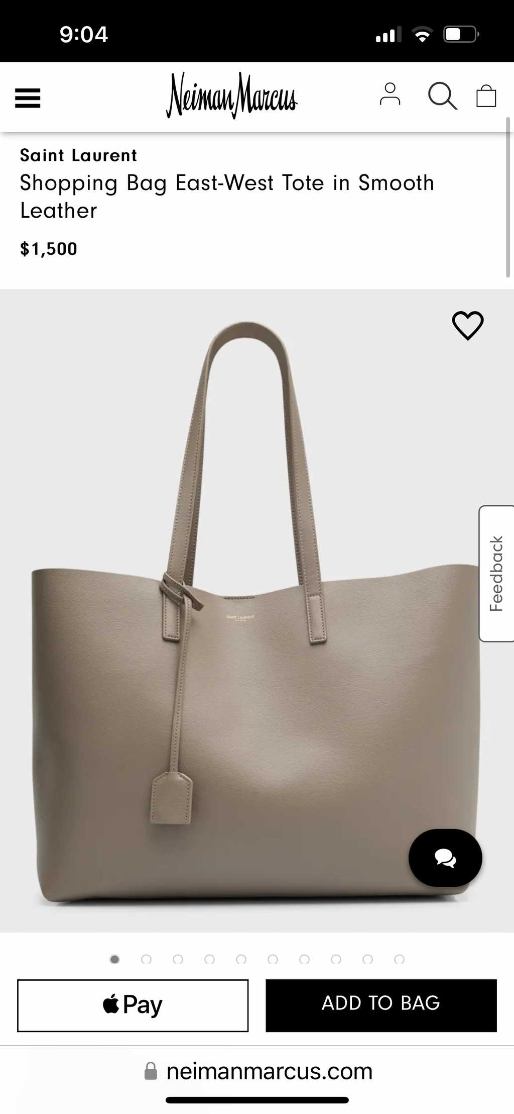 YSL large shopping tote