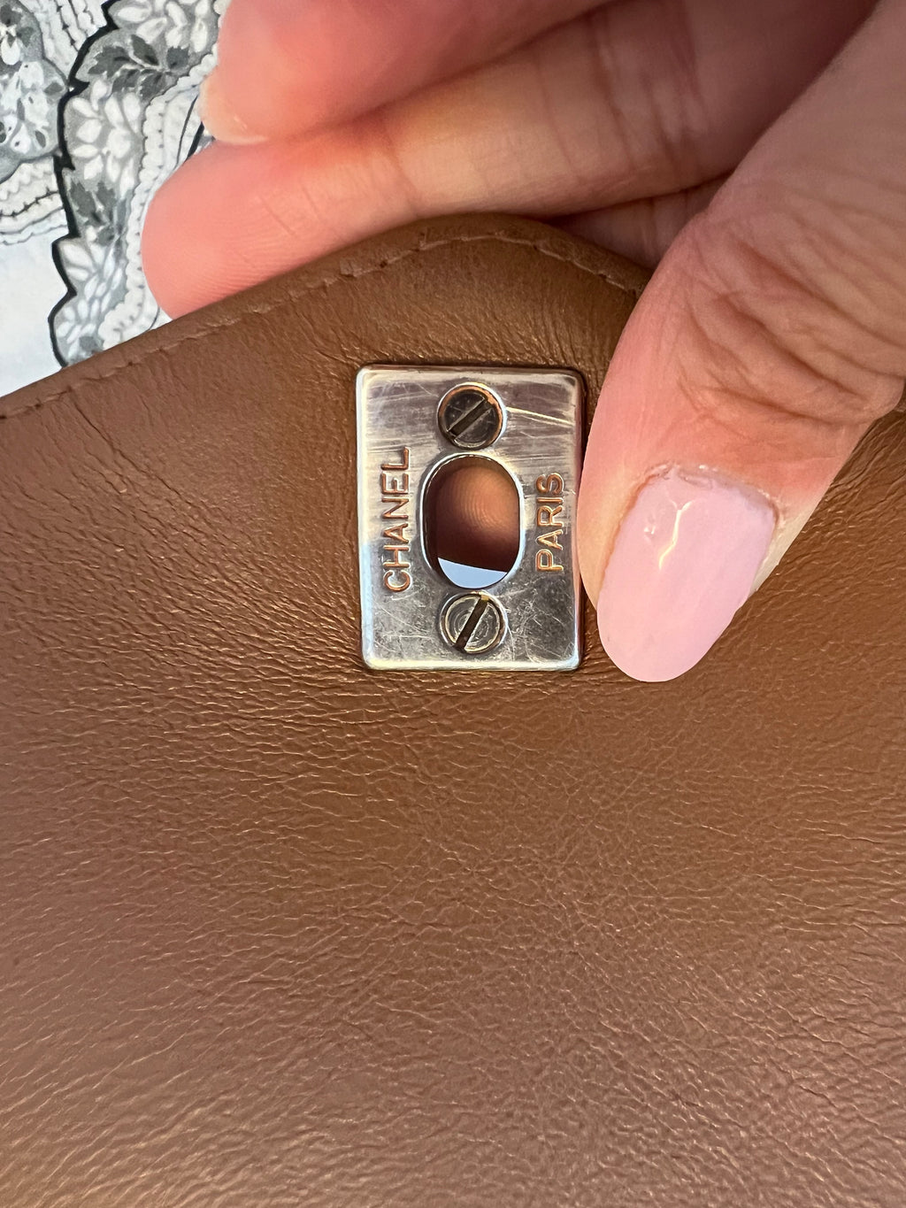 Chanel Kelly vintage turn lock shoulder bag