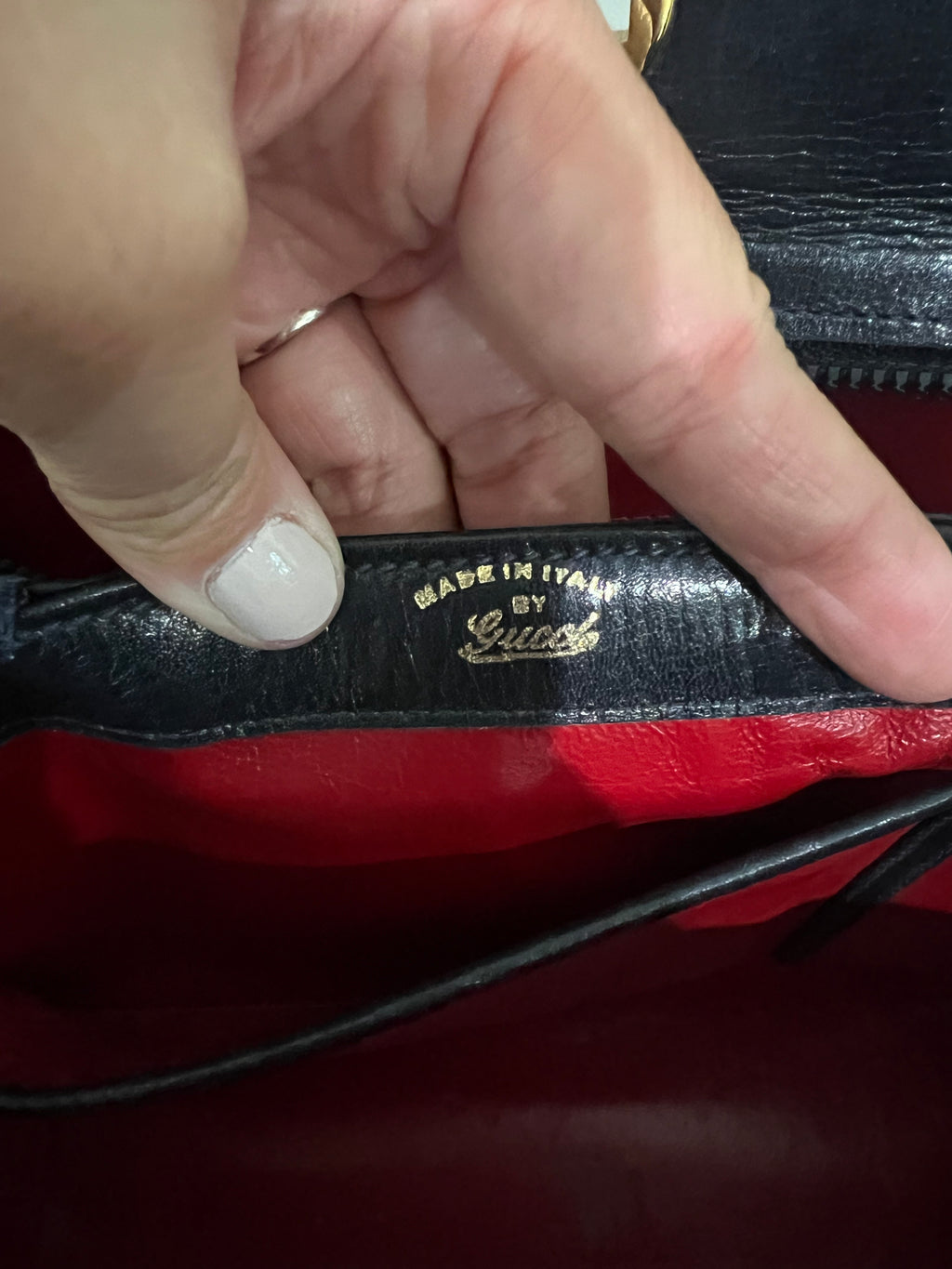 Gucci vintage top handle bag