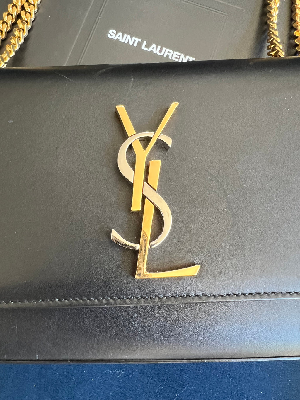 YSL Kate bag tricolor monogram