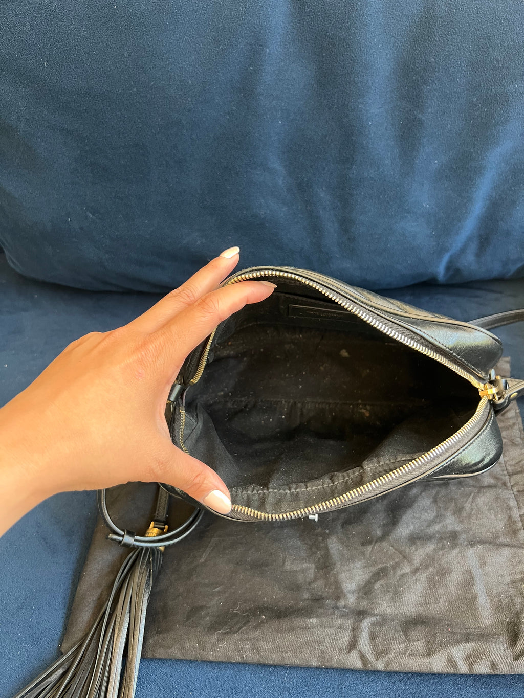 Saint Laurent Lou Medium YSL Quilted Camera Bag