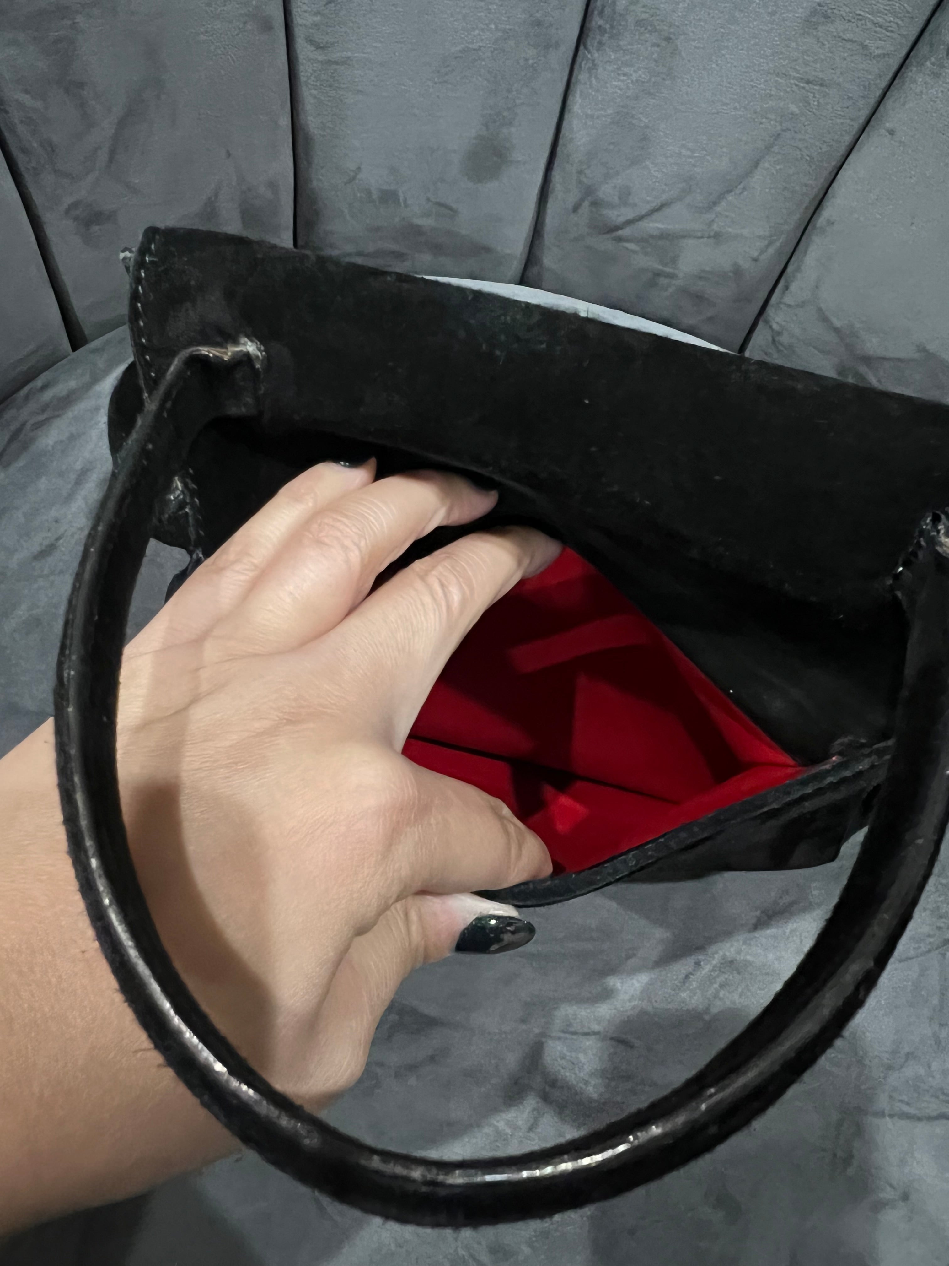 Vintage Celine Triomphe Suede Two-Way bag