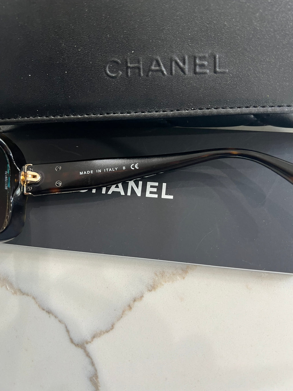 CHANEL CC Turnlock Sunglasses Tortoise