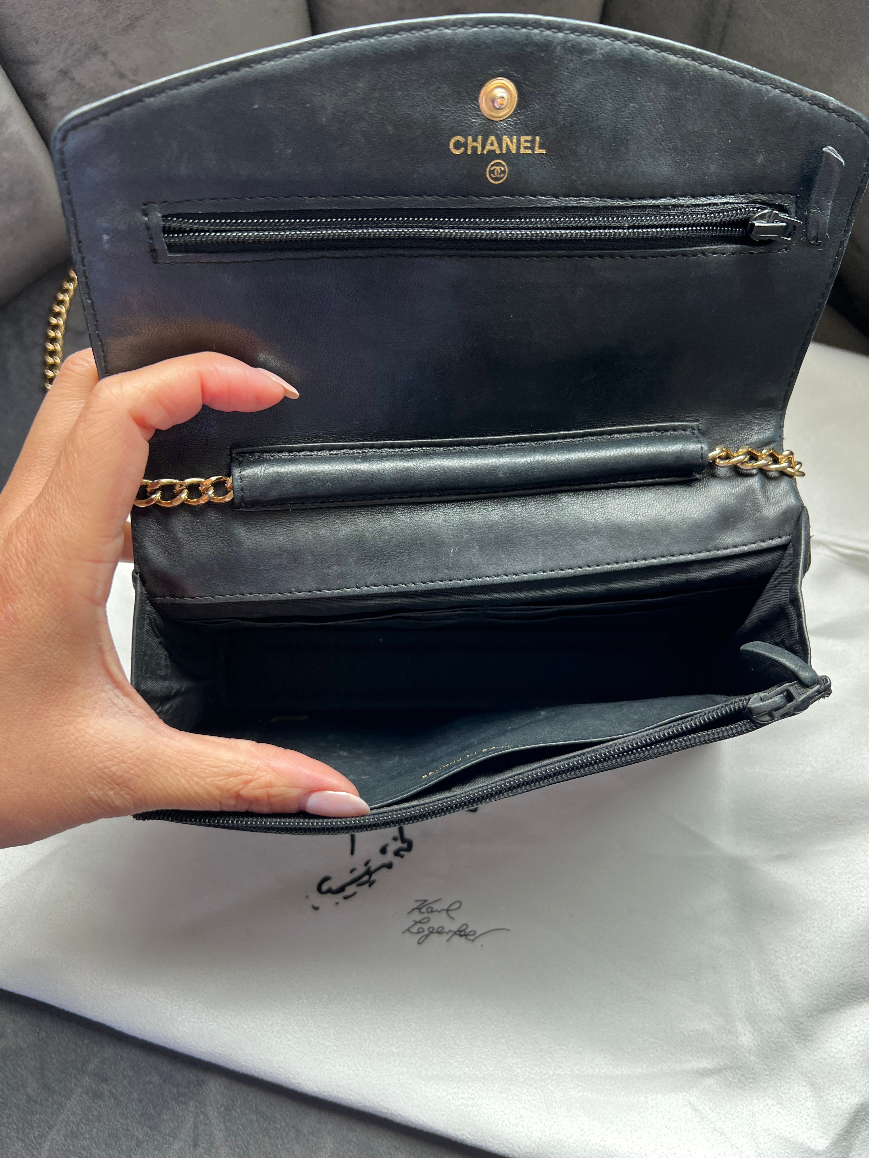 CHANEL Caviar Timeless Wallet On Chain