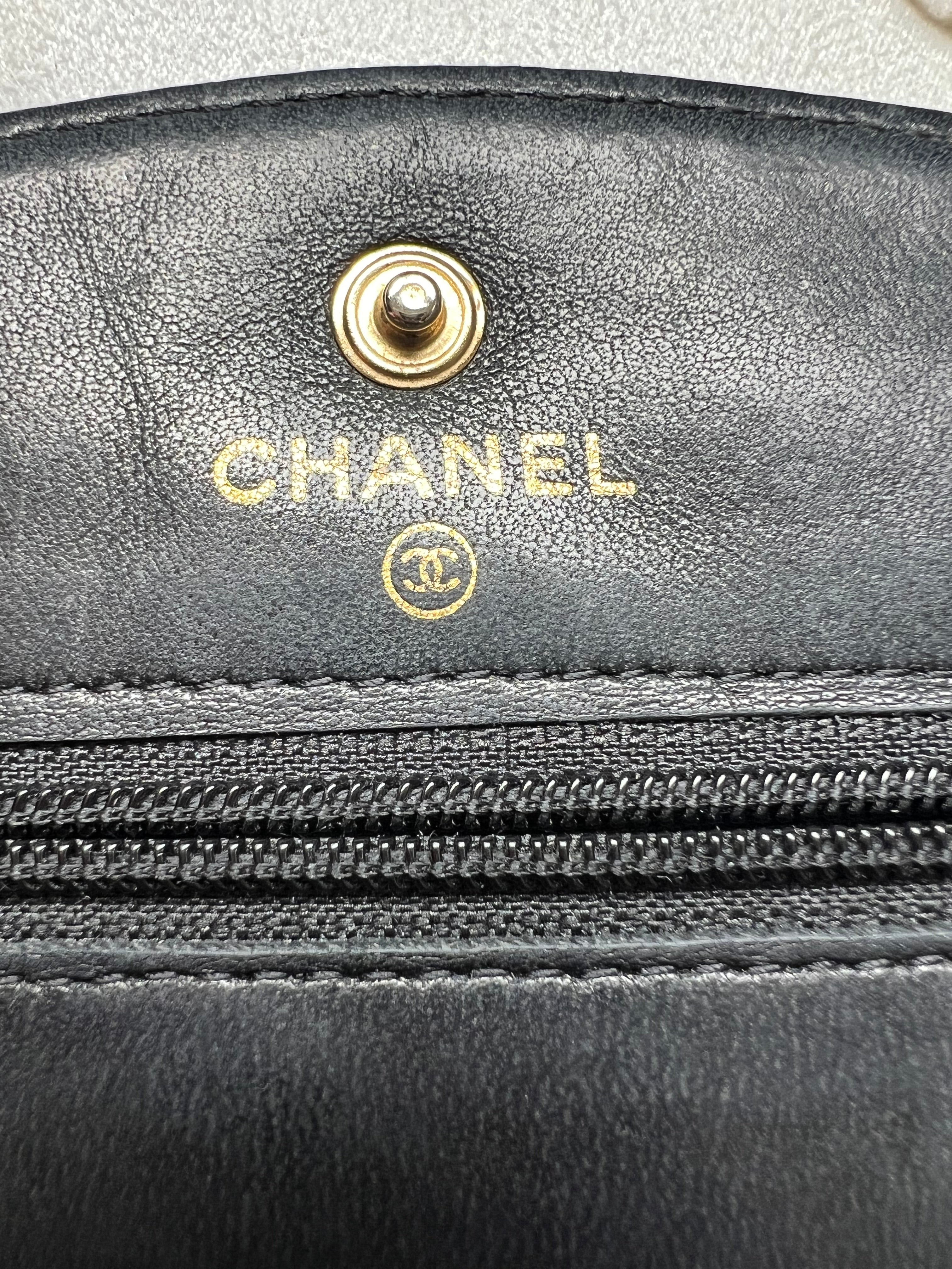CHANEL Caviar Timeless Wallet On Chain
