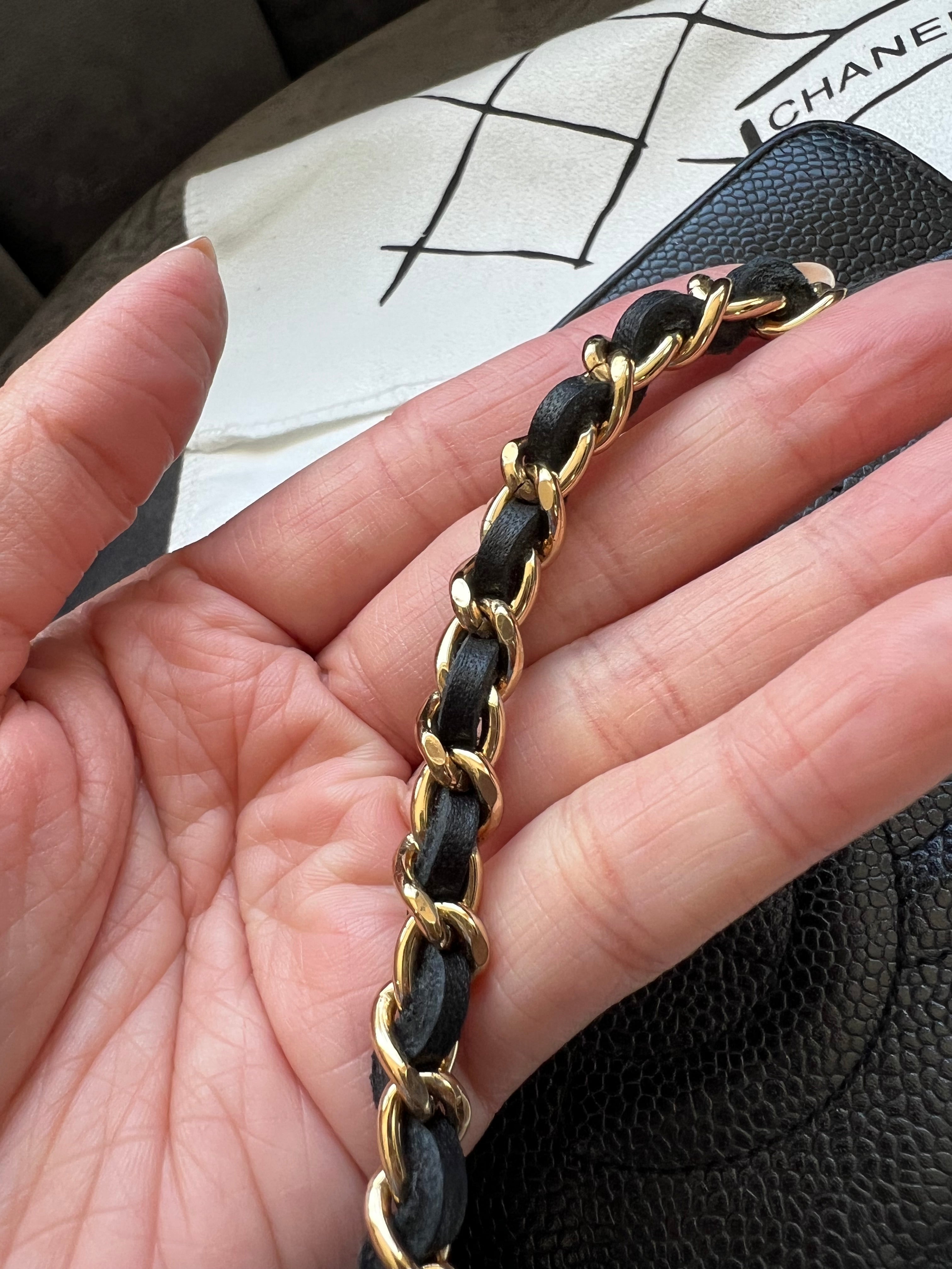CHANEL Caviar Timeless Wallet On Chain