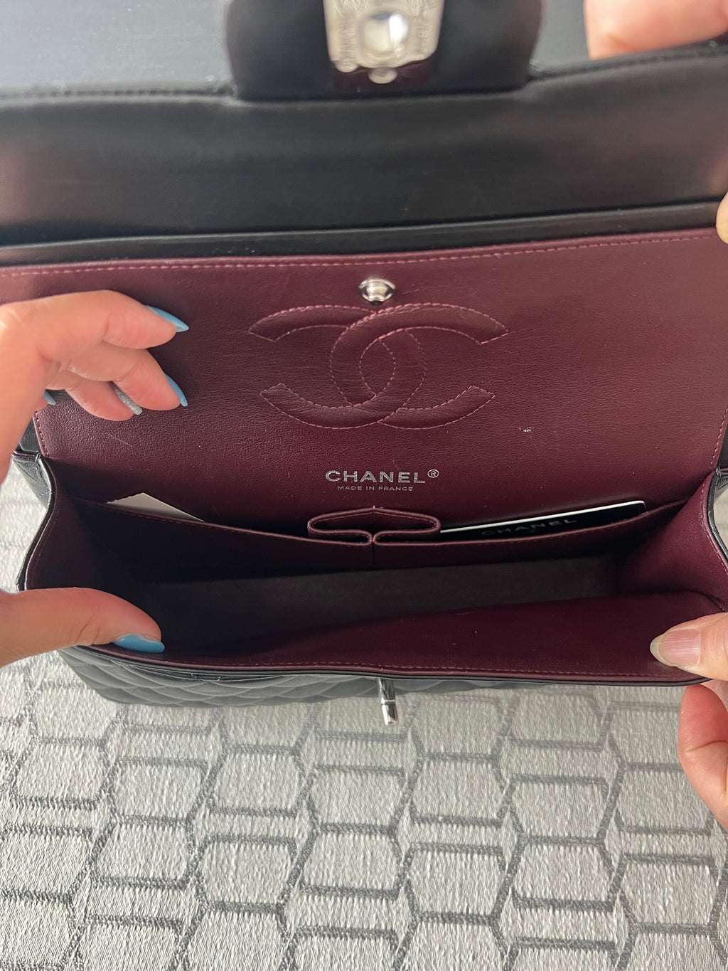 Chanel double flap black