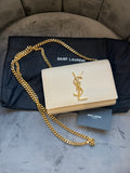 YSL beige Kate bag in small
