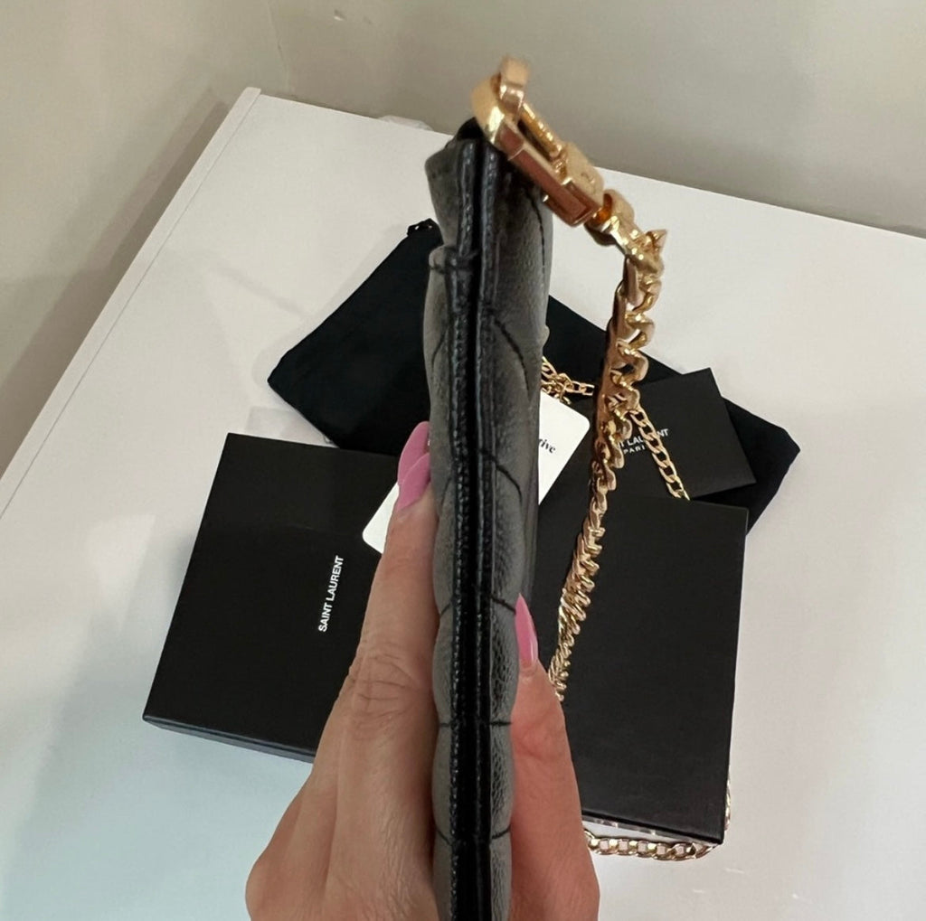 YSL monogram clutch & crossbody