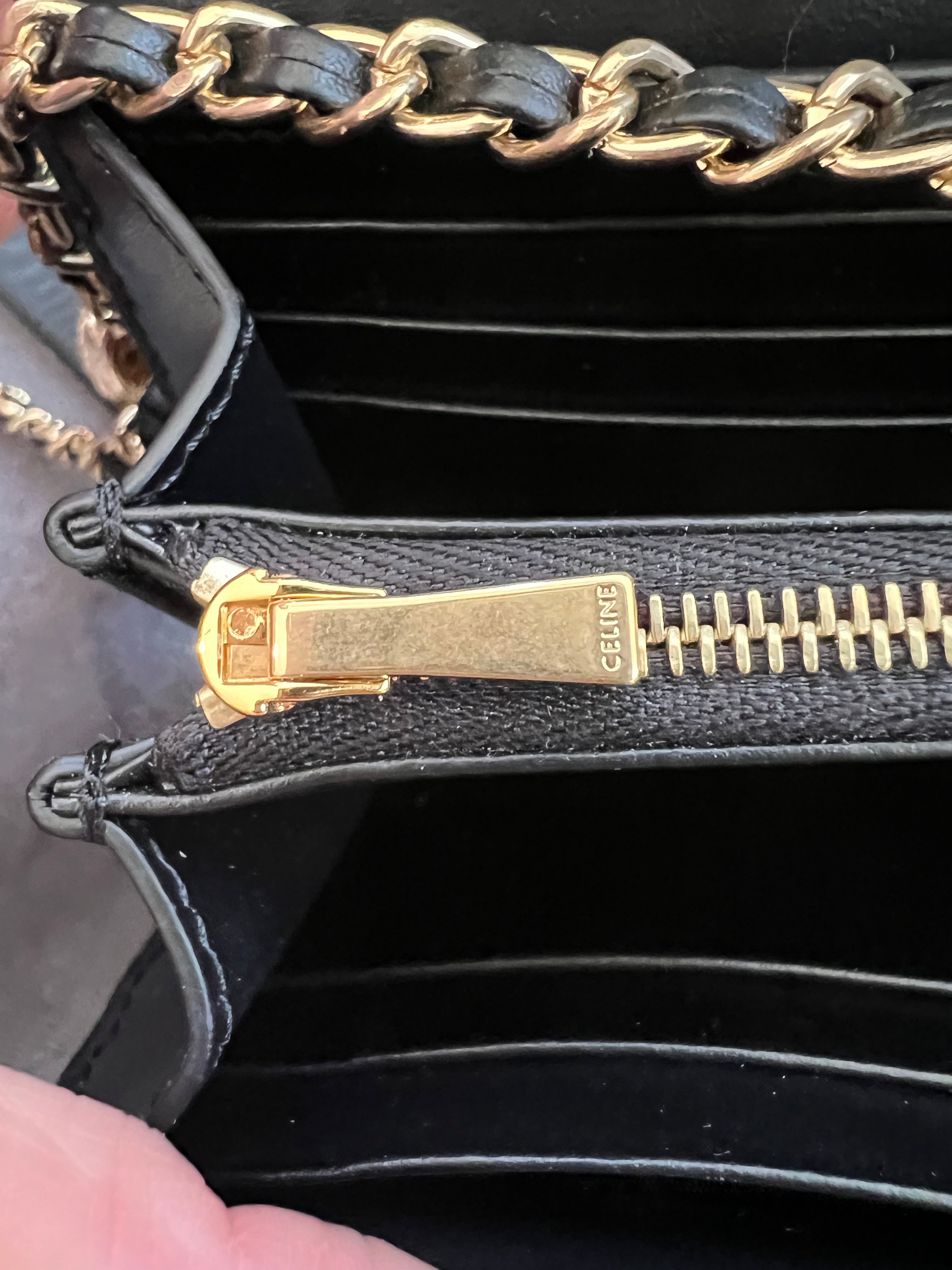Celine Triomphe wallet on chain