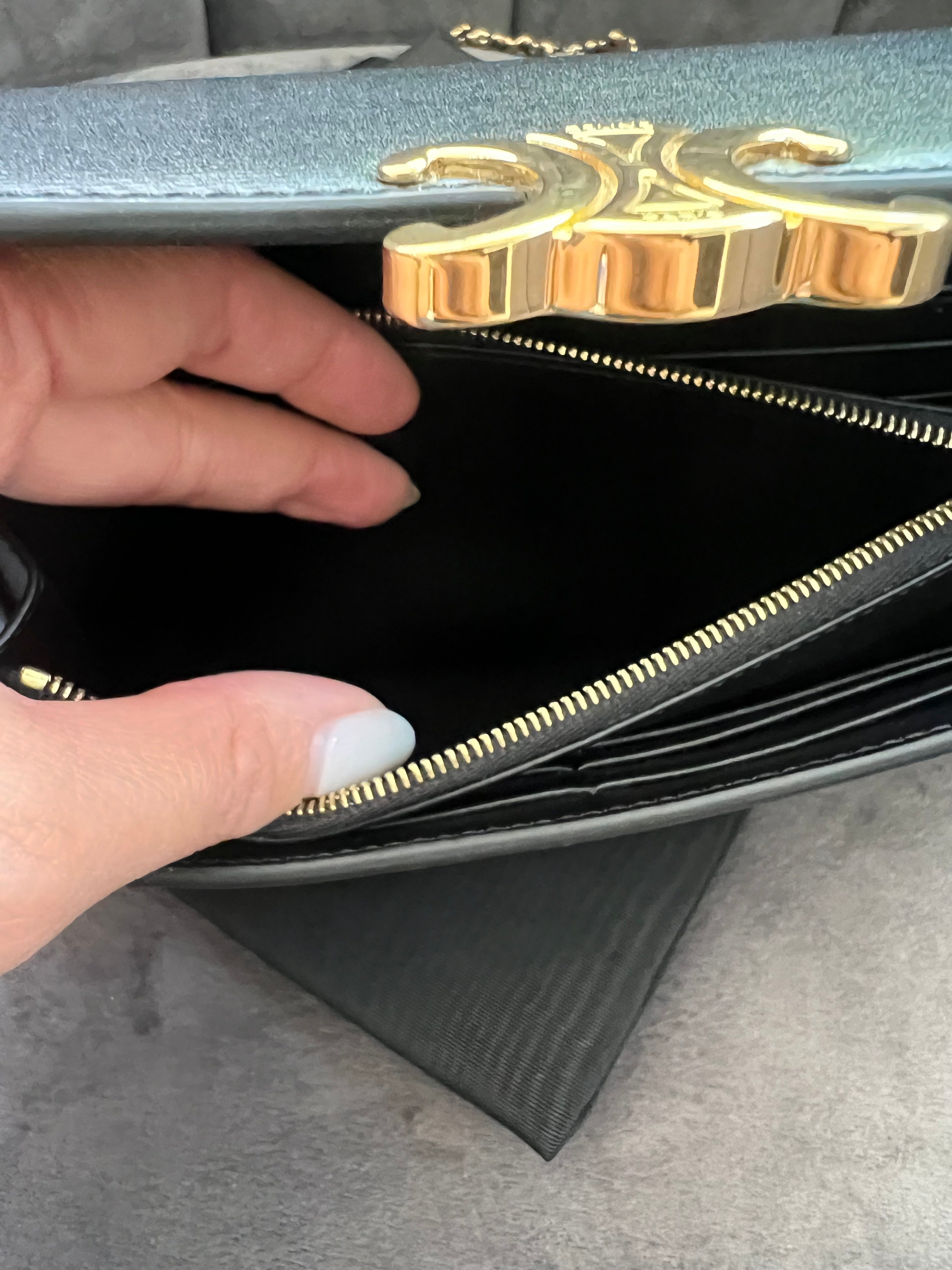 Celine Triomphe wallet on chain