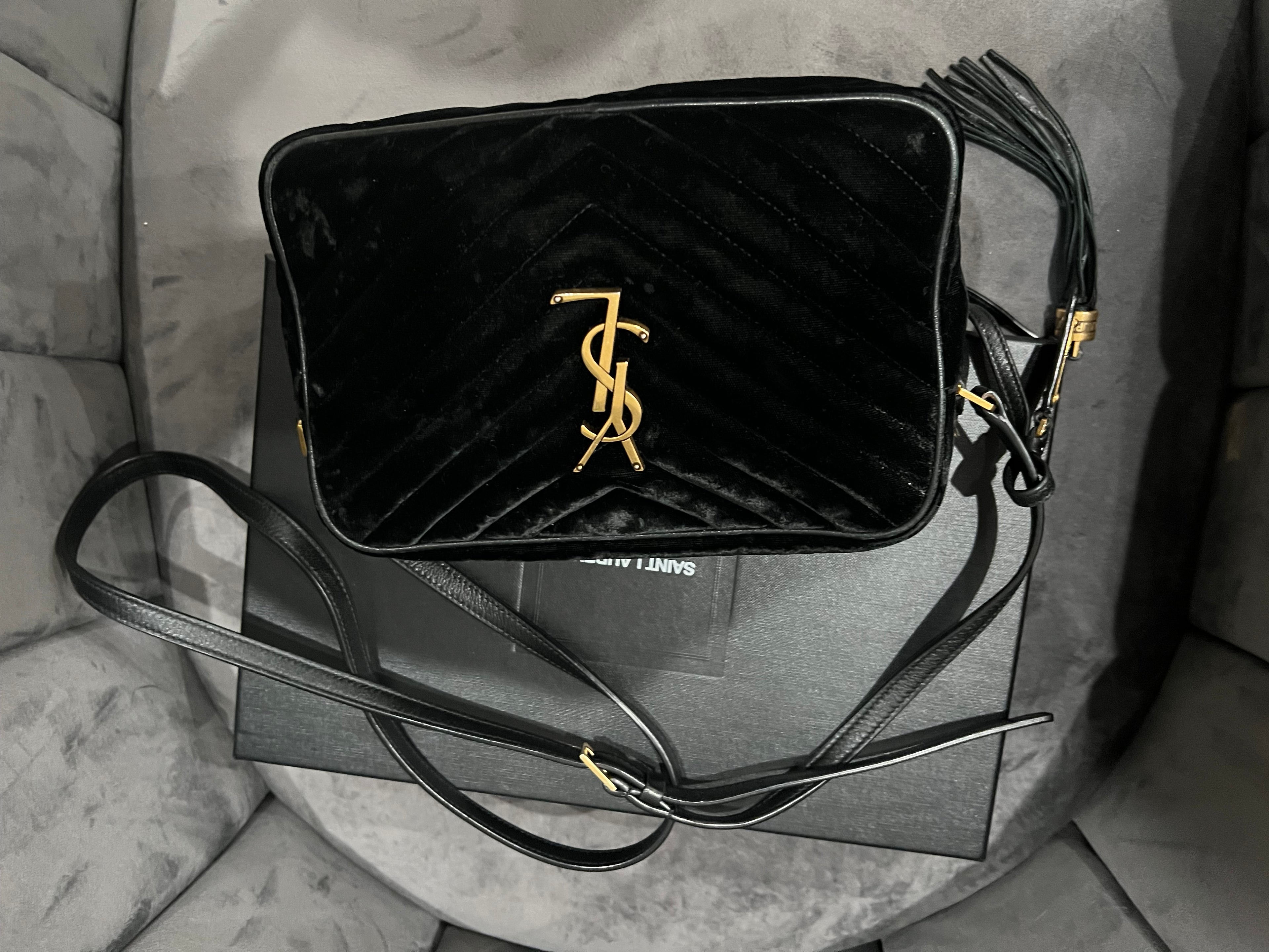 YSL Camera Bag Velvet -rare find