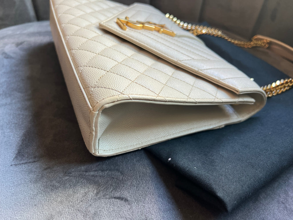 YSL mixed matelasse envelope bag