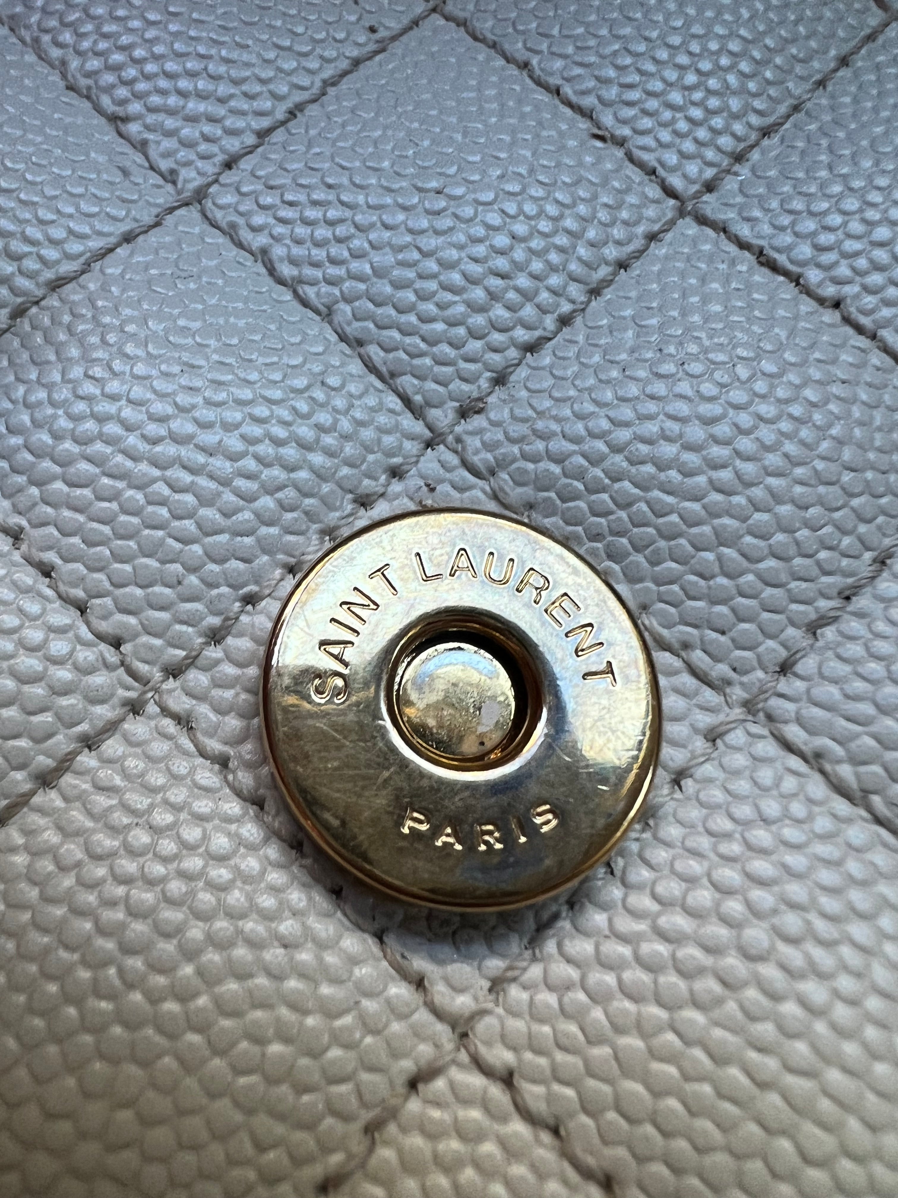 YSL mixed matelasse envelope bag