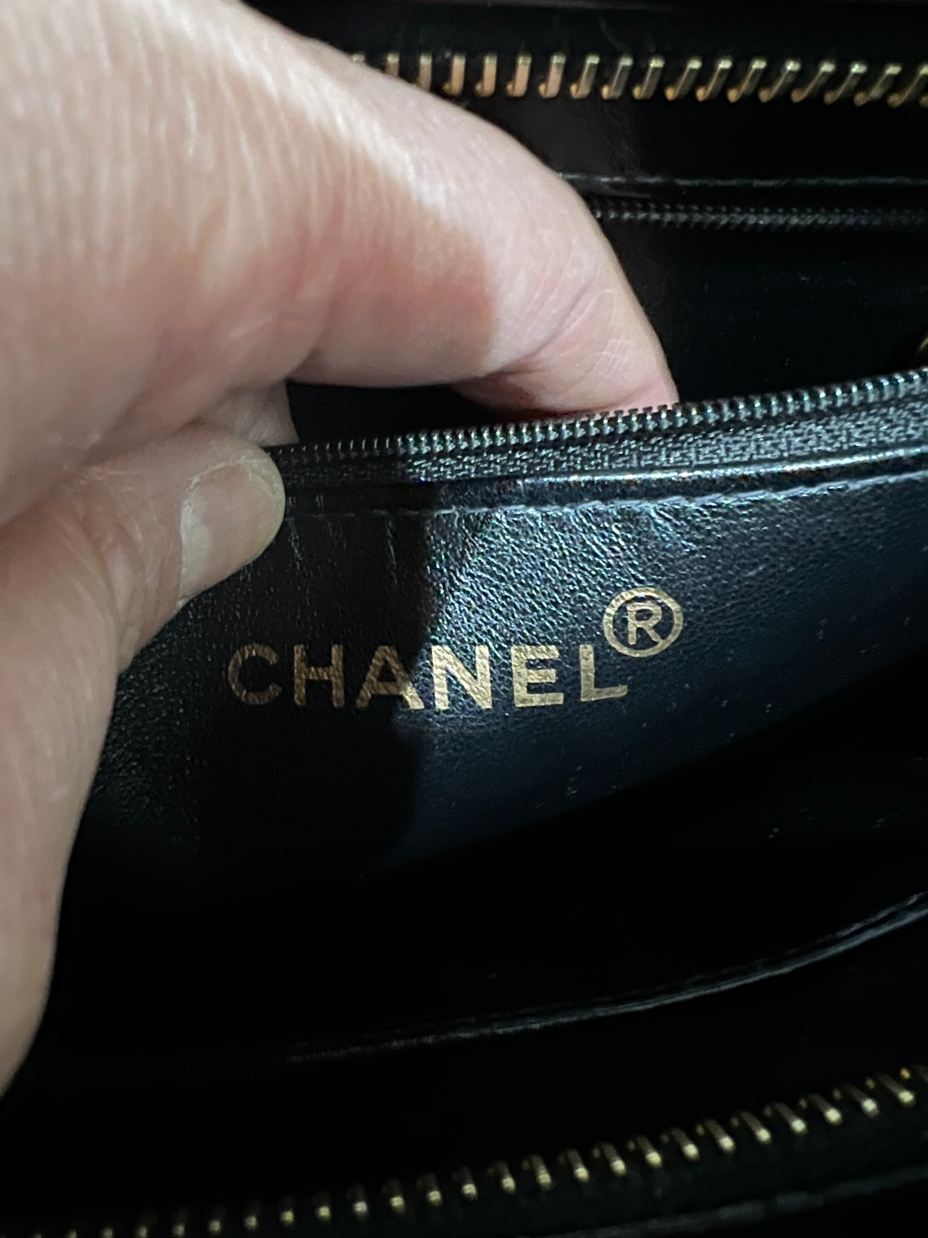 Chanel Medallion Tote Patent Black