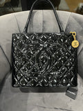 Chanel Medallion Tote Patent Black