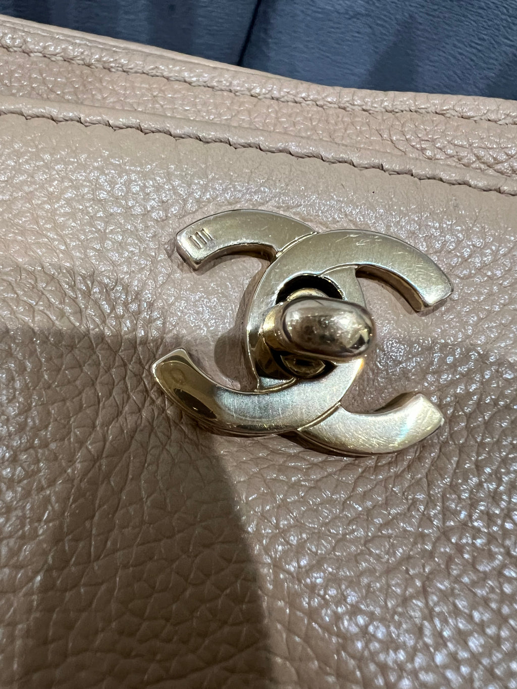 CHANEL Cerf Executive Tote Bag 24k Gold