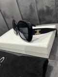 Celine Black Sunglasses with Triomphe Gold Accent