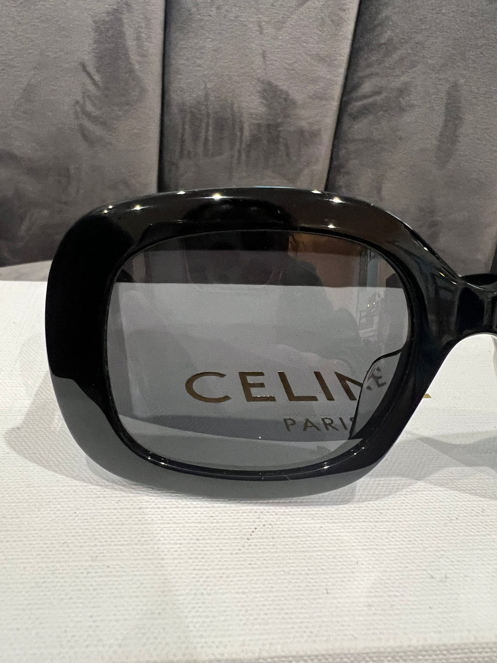 Celine Black Sunglasses with Triomphe Gold Accent