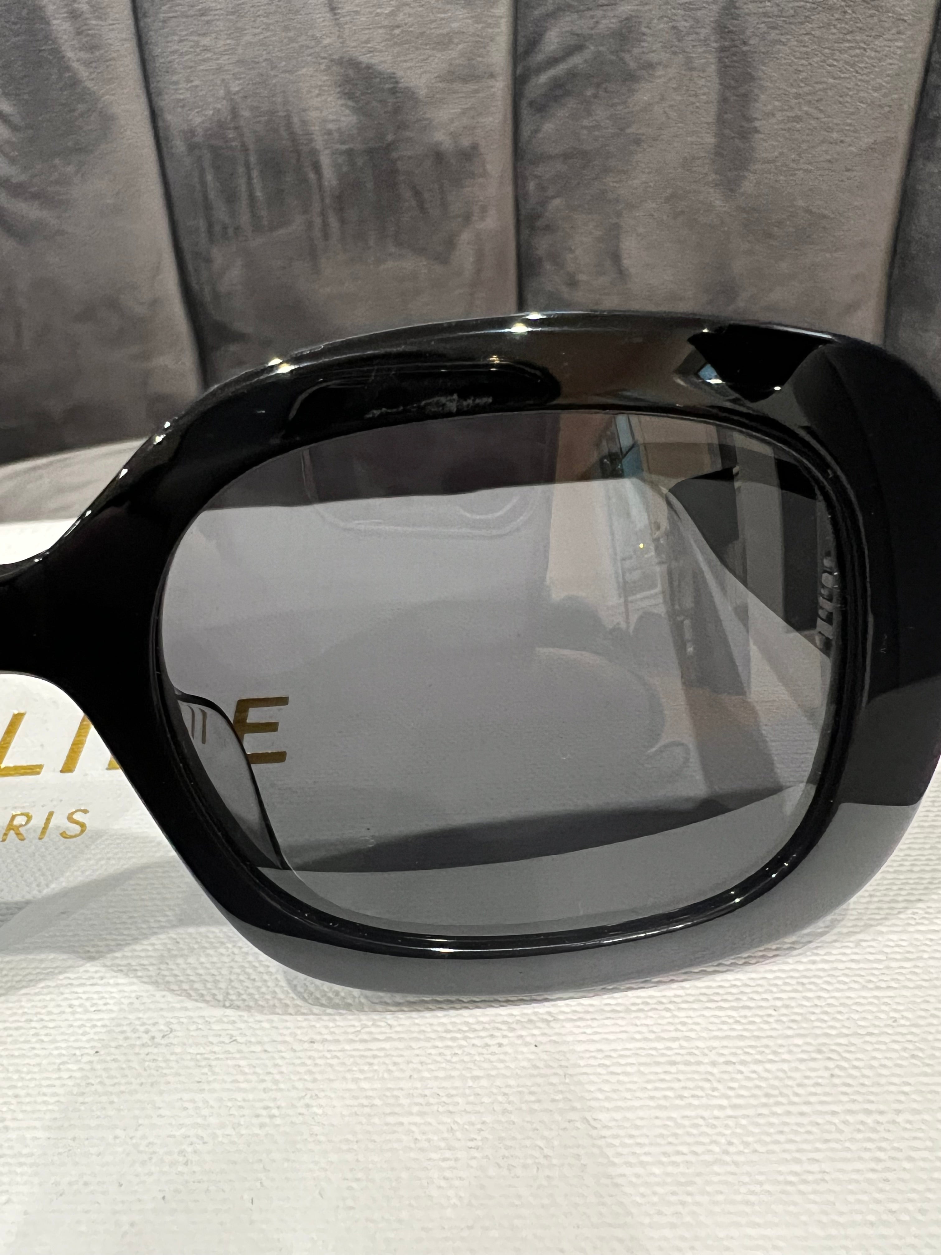 Celine Black Sunglasses with Triomphe Gold Accent
