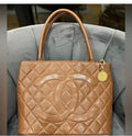Chanel Caviar Quilted Medallion Tote Bag